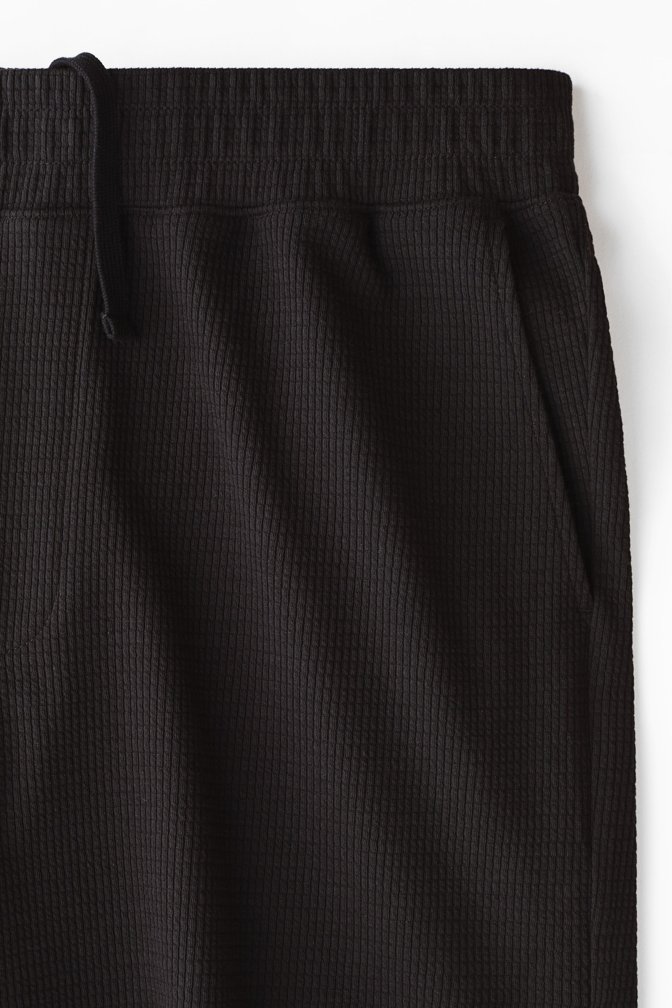 View larger image: Textured jersey shorts - Black - Men | H&M SG 7