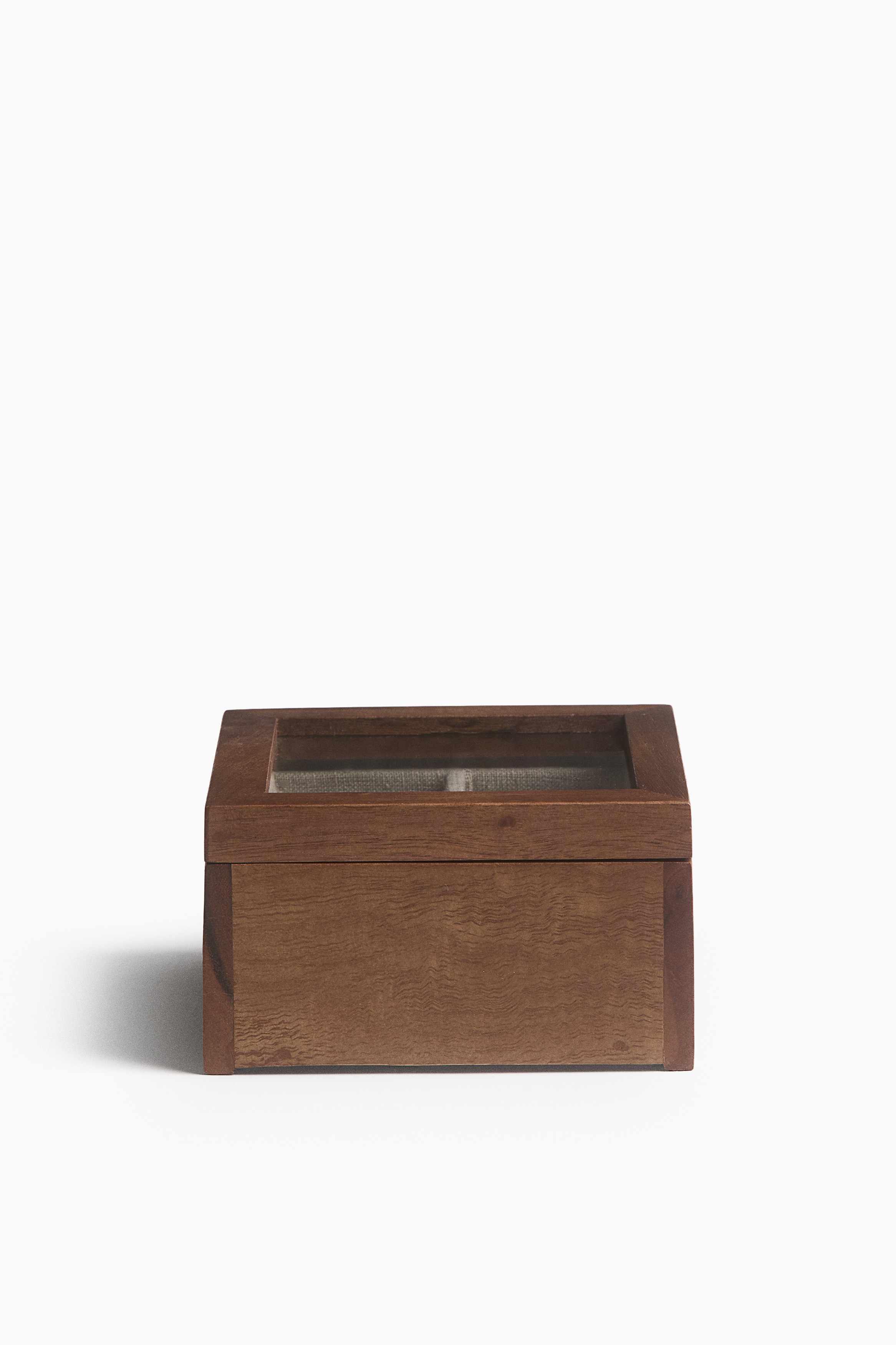 Petite boîte à bijoux en bois - Marron foncé