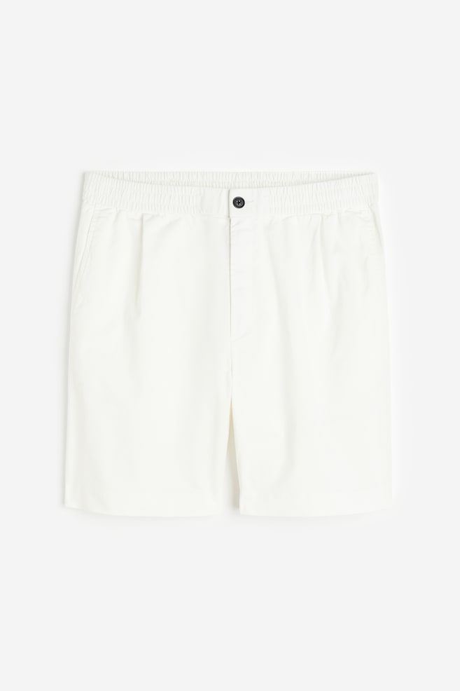 Shorts in cotone Regular Fit - Bianco/Nero - 2