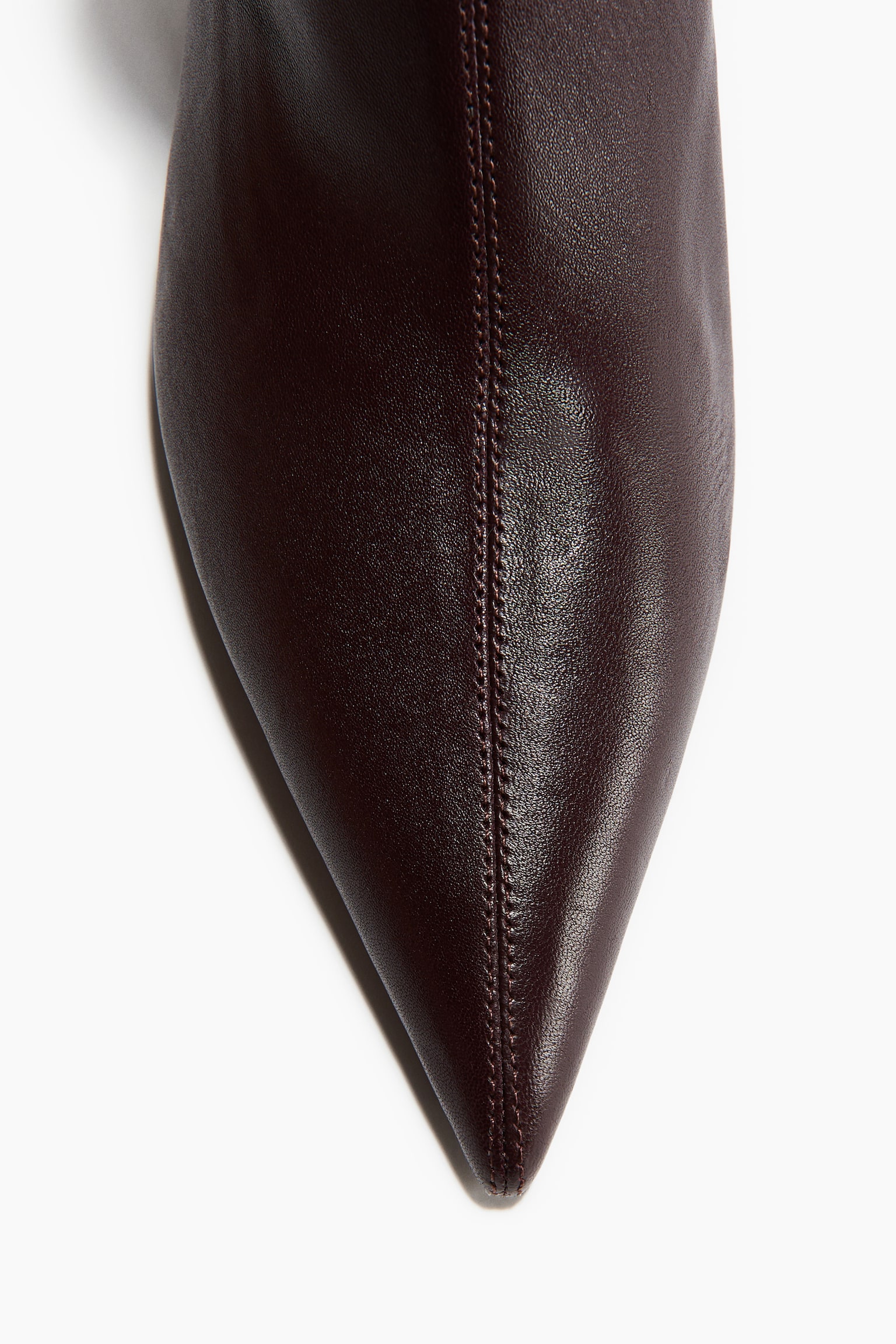 Leather sock boots - Burgundy/Black - 4