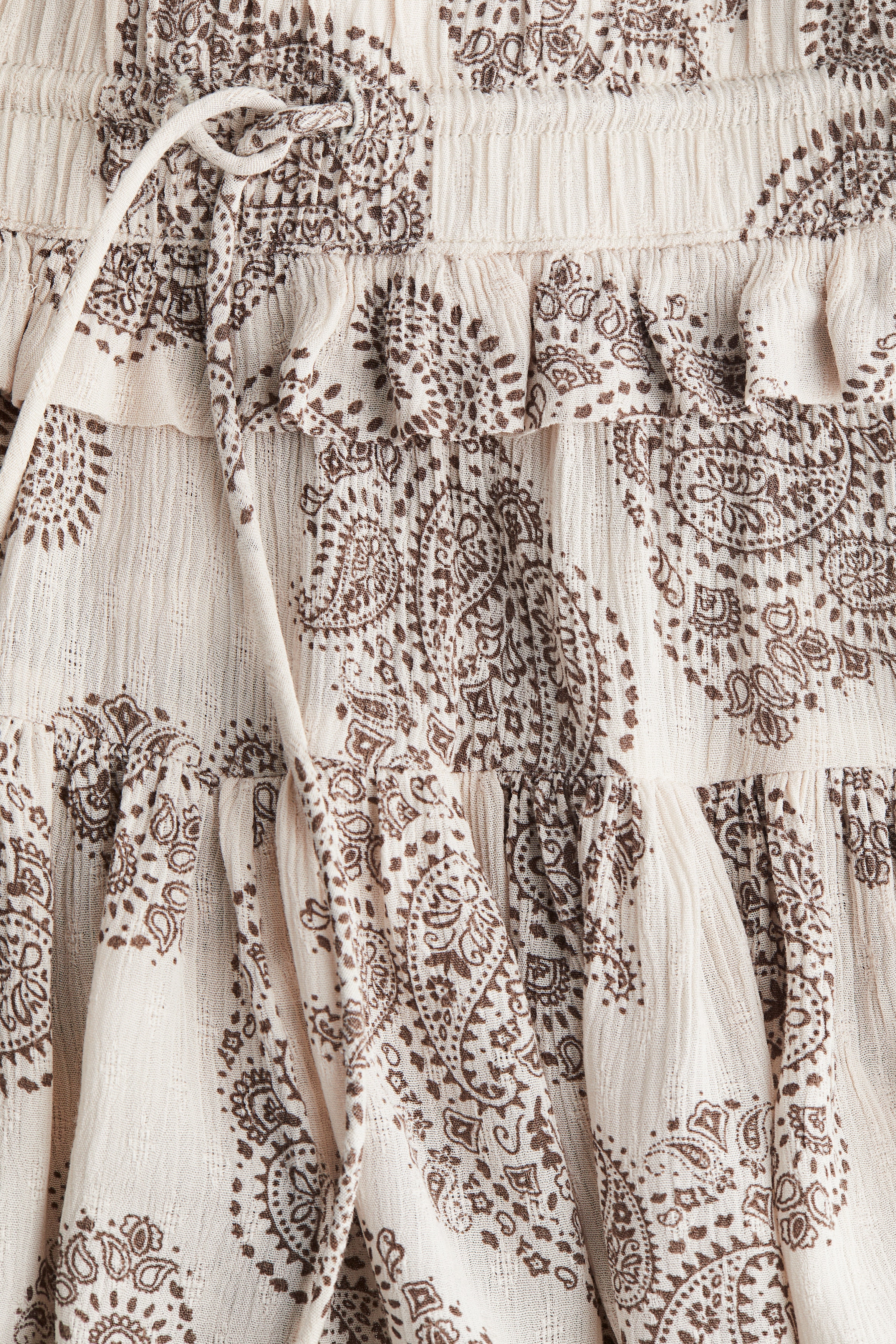 Flounced mini skirt