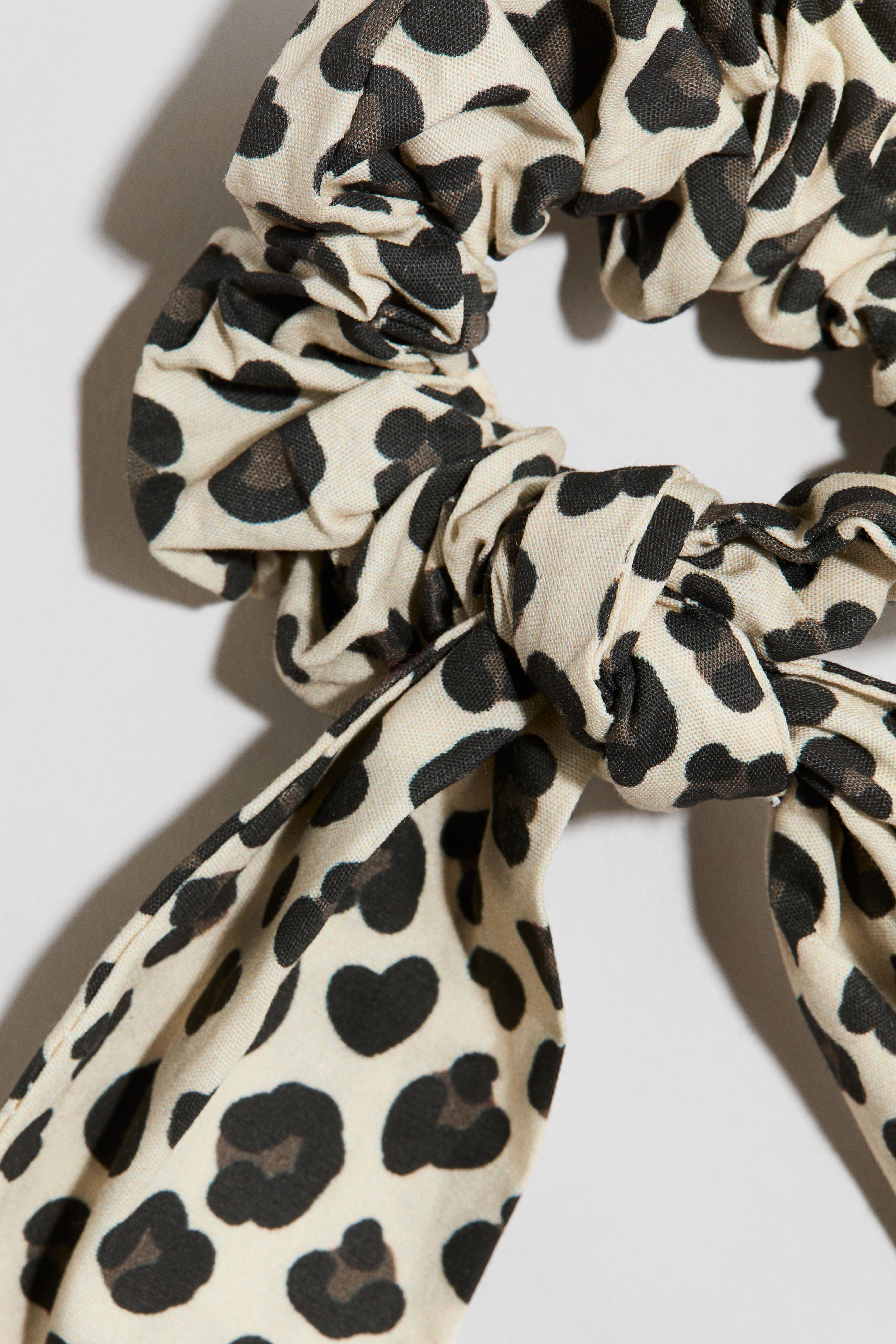 Patterned Cotton Scrunchie