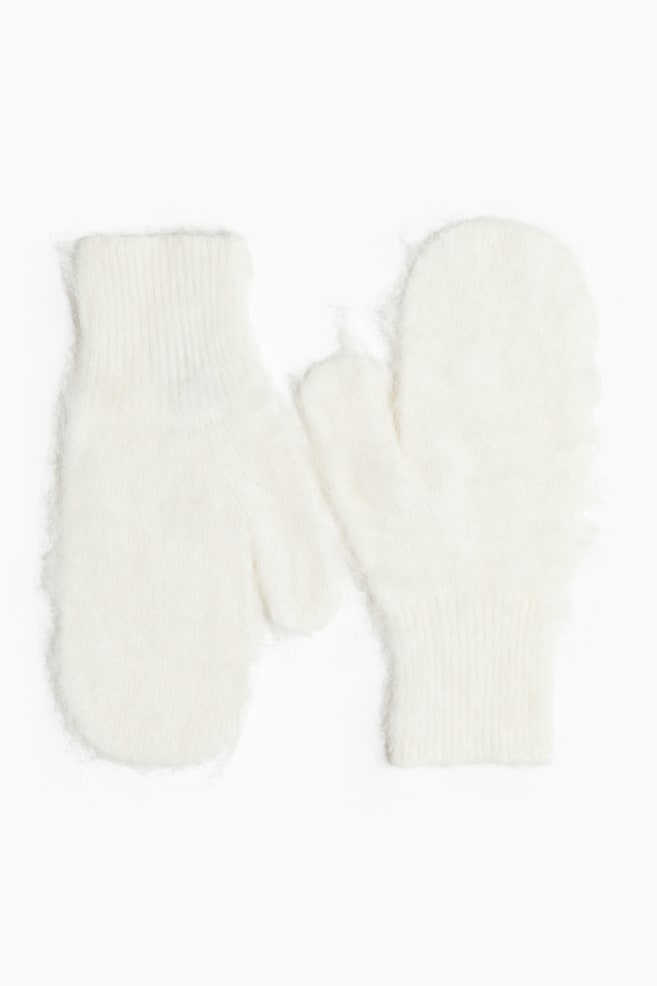 Mittens - White/Powder pink - 1
