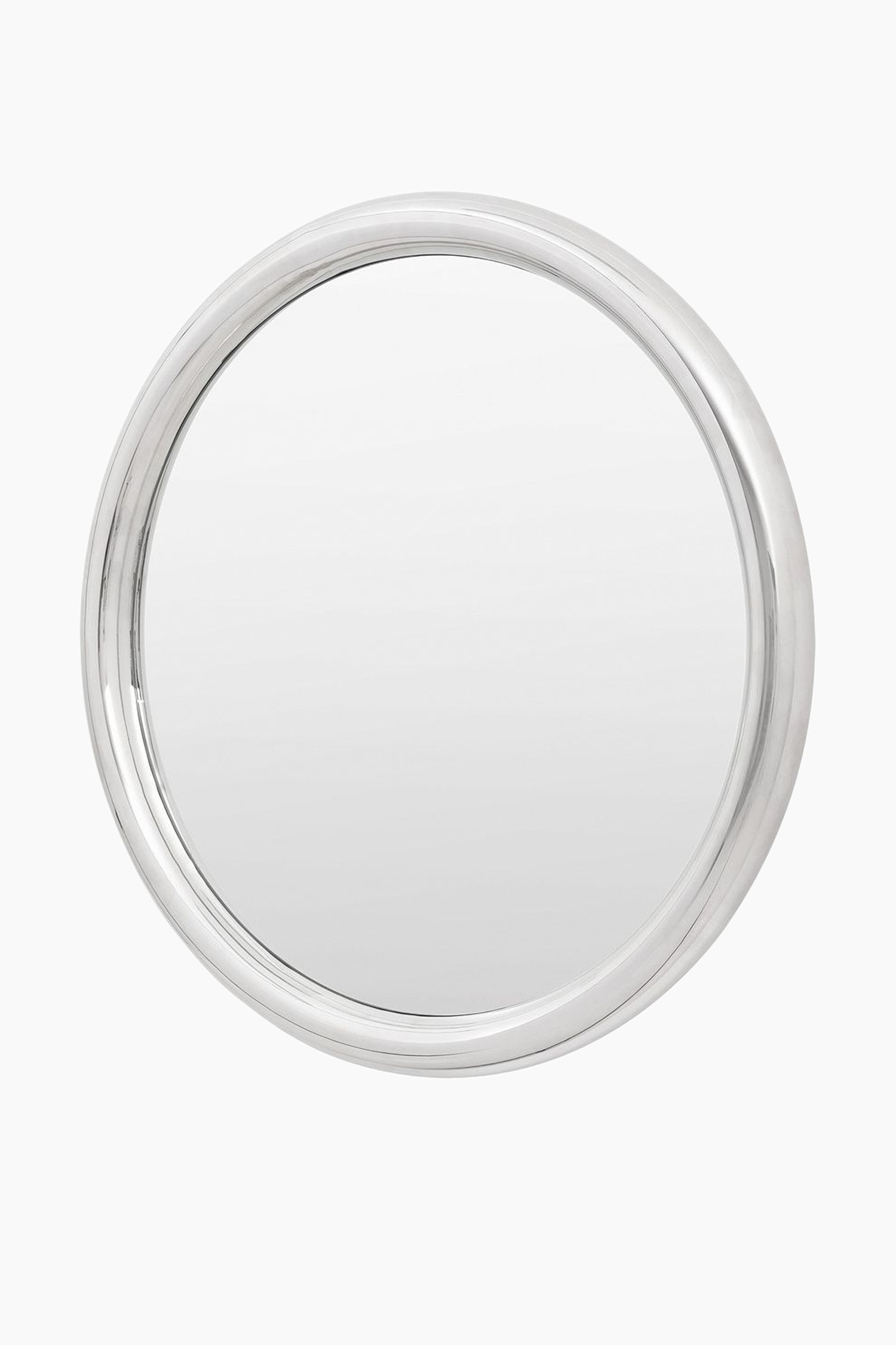 Round Stainless Steel Mirror - Silver