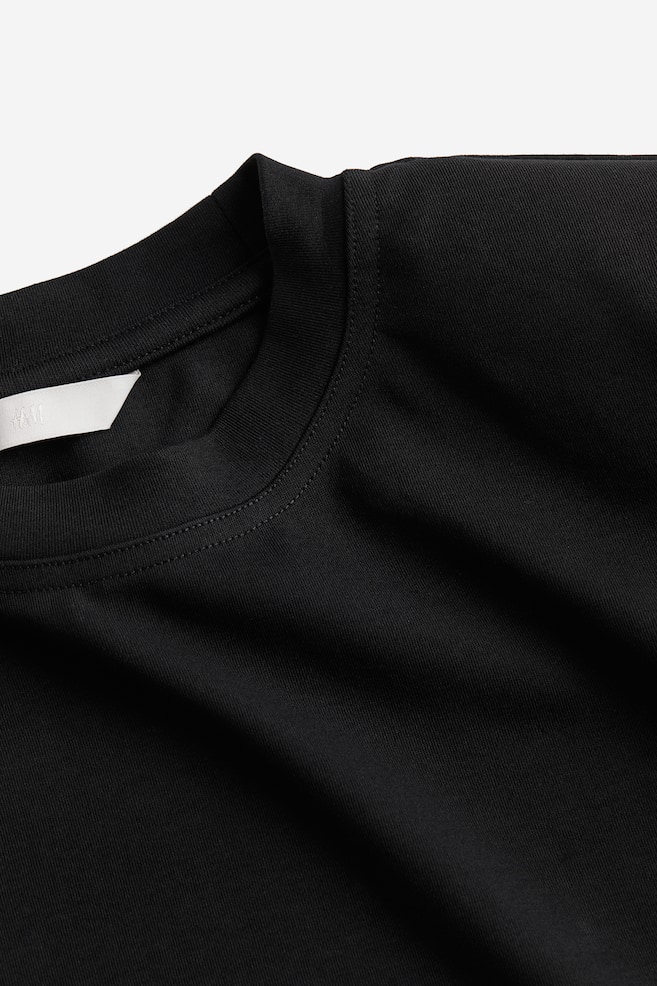 Shoulder-pad T-shirt - Black - 6