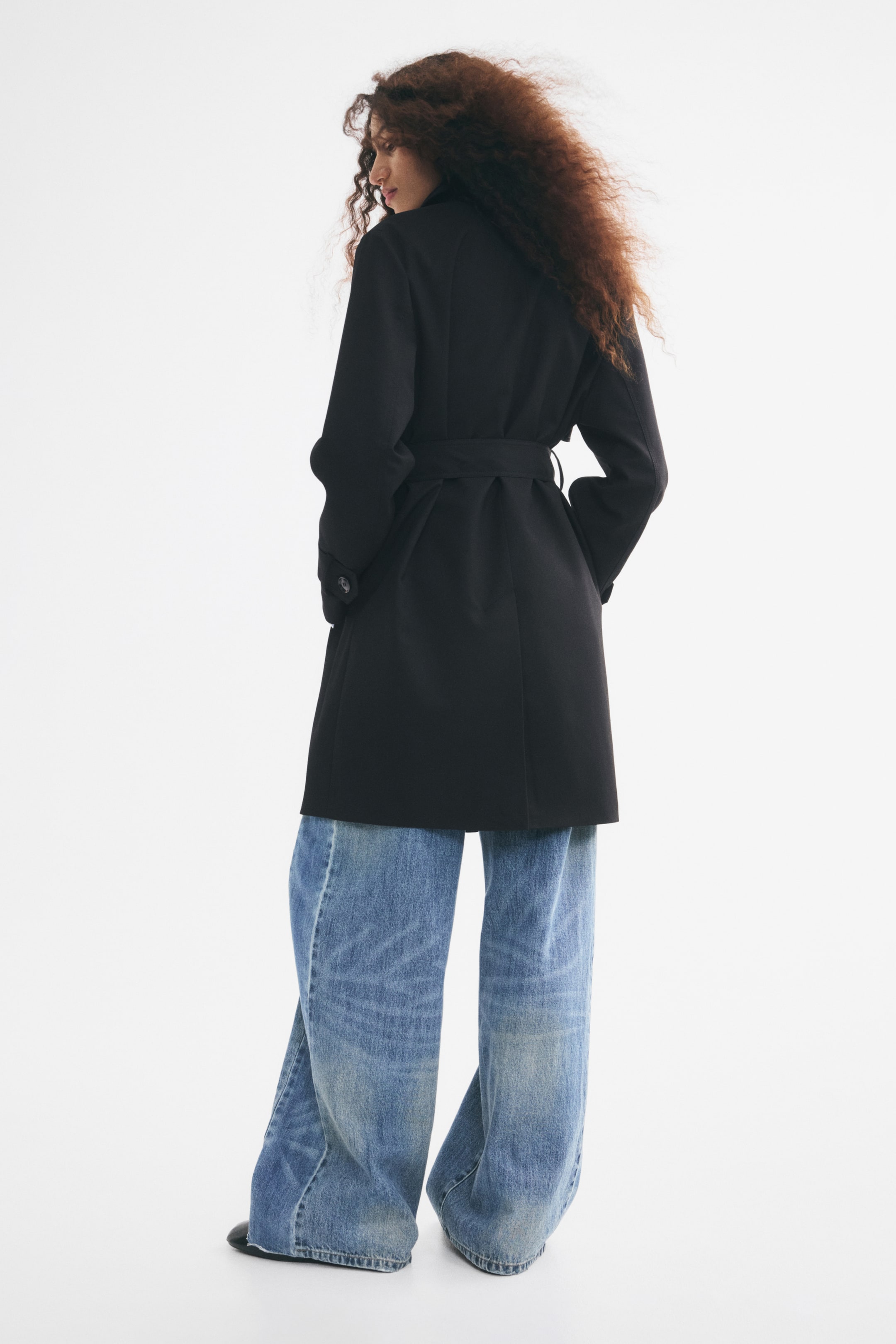 Женские куртки H&M Knee-Length Twill Trench Coat — фото 4