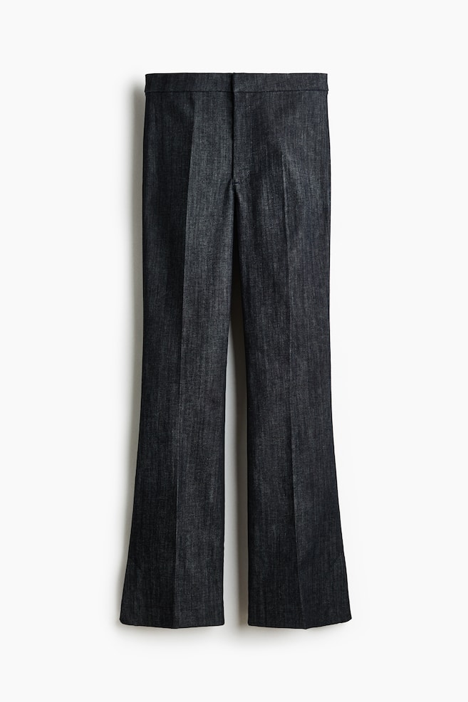 High Flared Jeans - Dark denim blue - 1