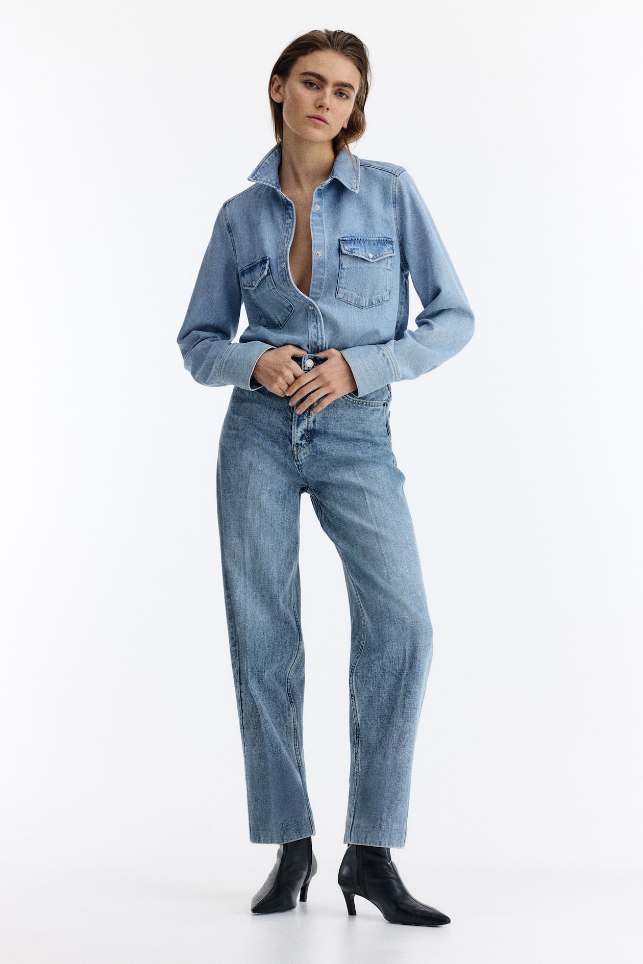 Barrel High Ankle Jeans