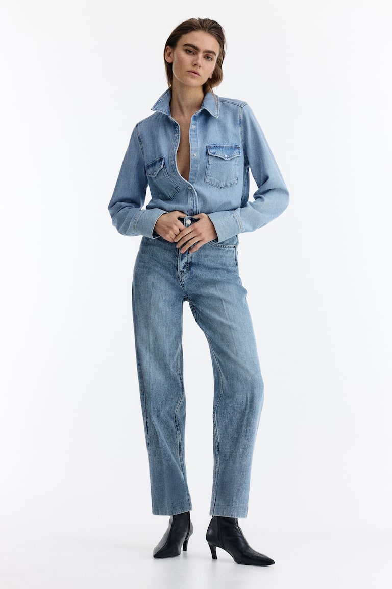 Barrel High Ankle Jeans