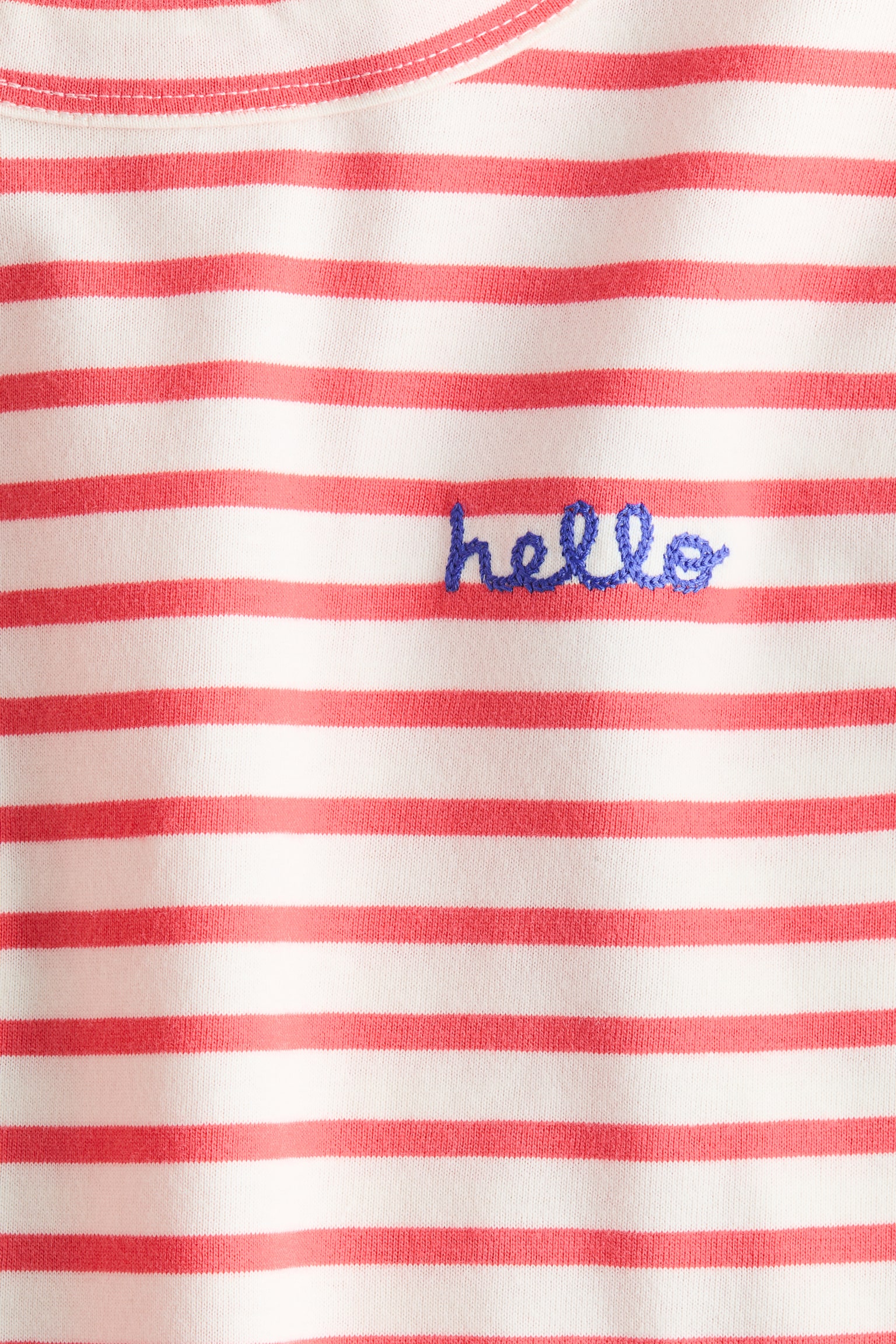 T-shirt i bomuld - Hindbærrosa/Hello/Blå/Sejlbåd - 2