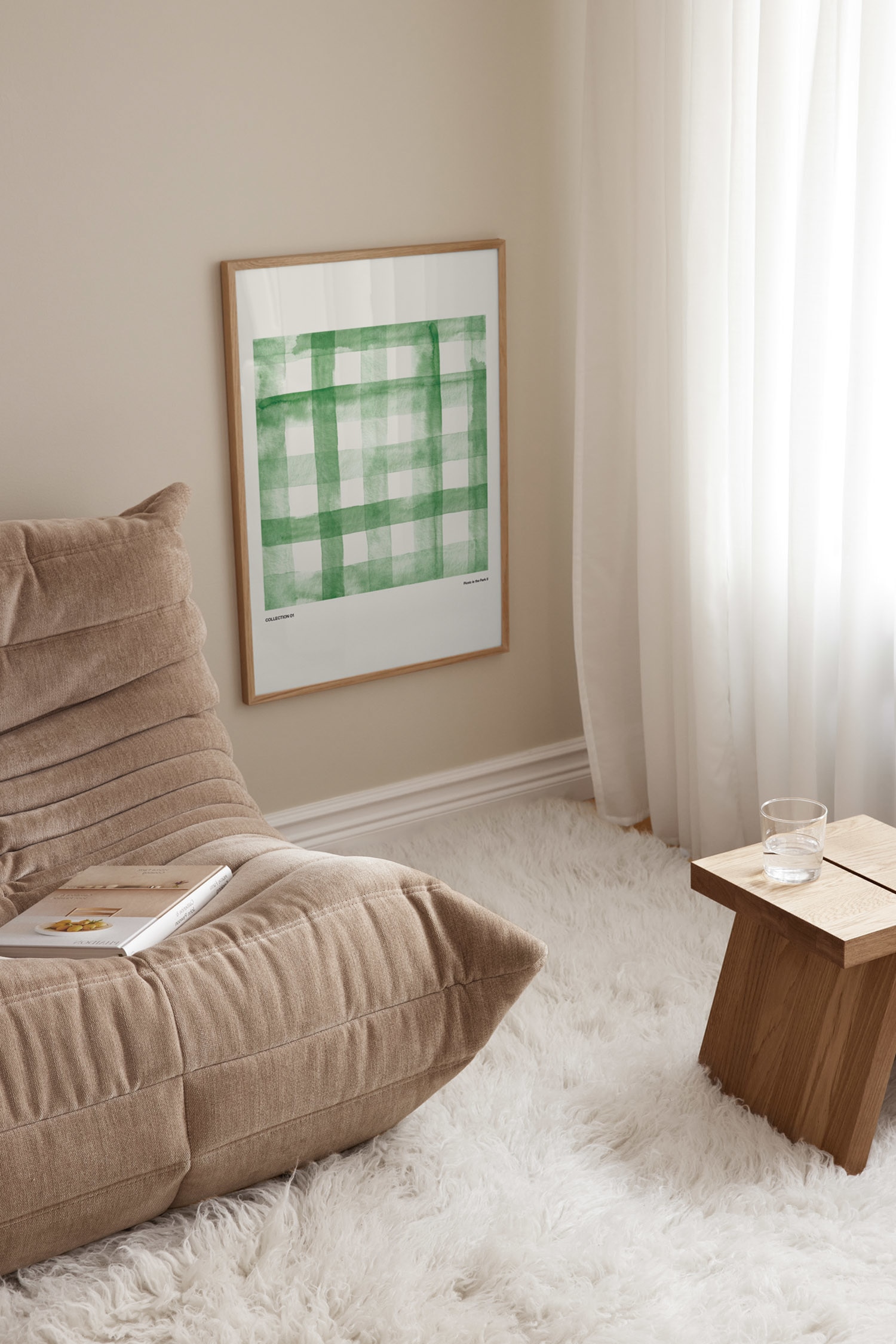 Picnic In The Park Ii Poster - Green