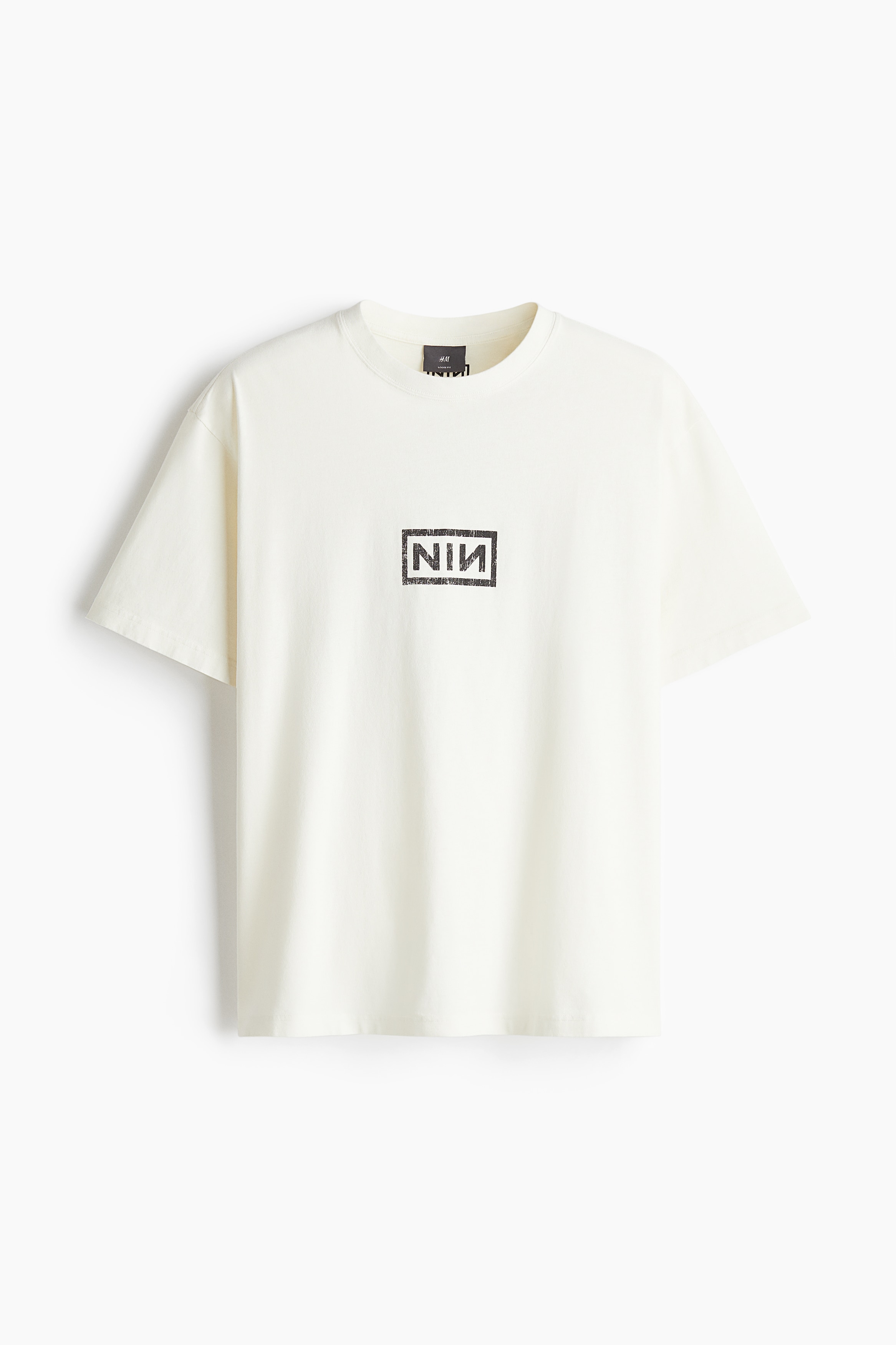 Loose Fit Vintage Look Print Tee - Cream/Nine Inch Nails/Black/Guns N' Roses/Black/Guns N' Roses/Light beige/Nirvana/White/Grateful Dead/Black/The Strokes/White/Nirvana/Black/Dolly Parton/White/Talking Heads/Black/Nirvana