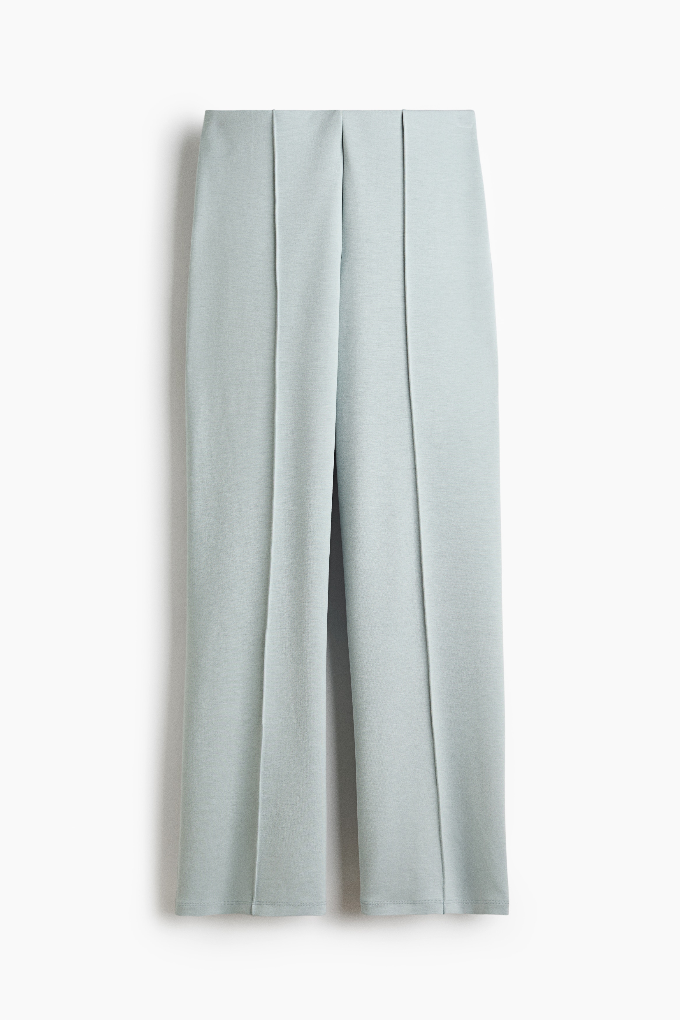 Pantaloni in jersey con piega davanti - Turchese polvere chiaro/Talpa/Marrone scuro