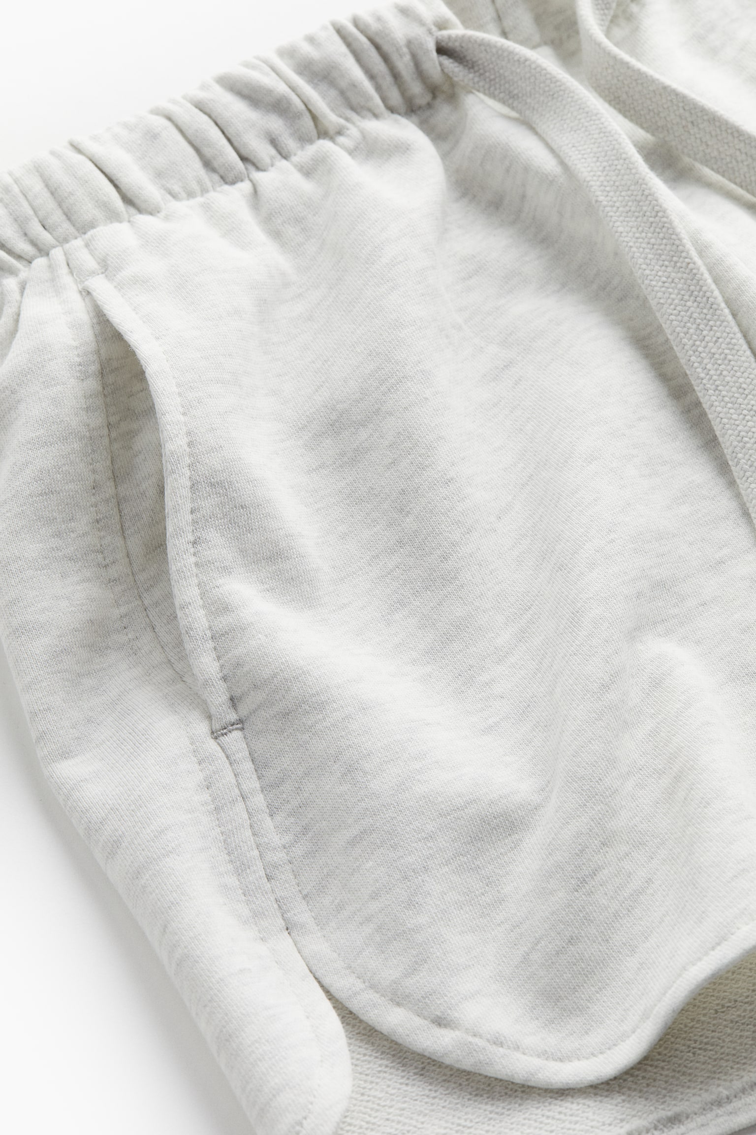 Sweatshirt shorts - Light grey marl/White/Black - 4