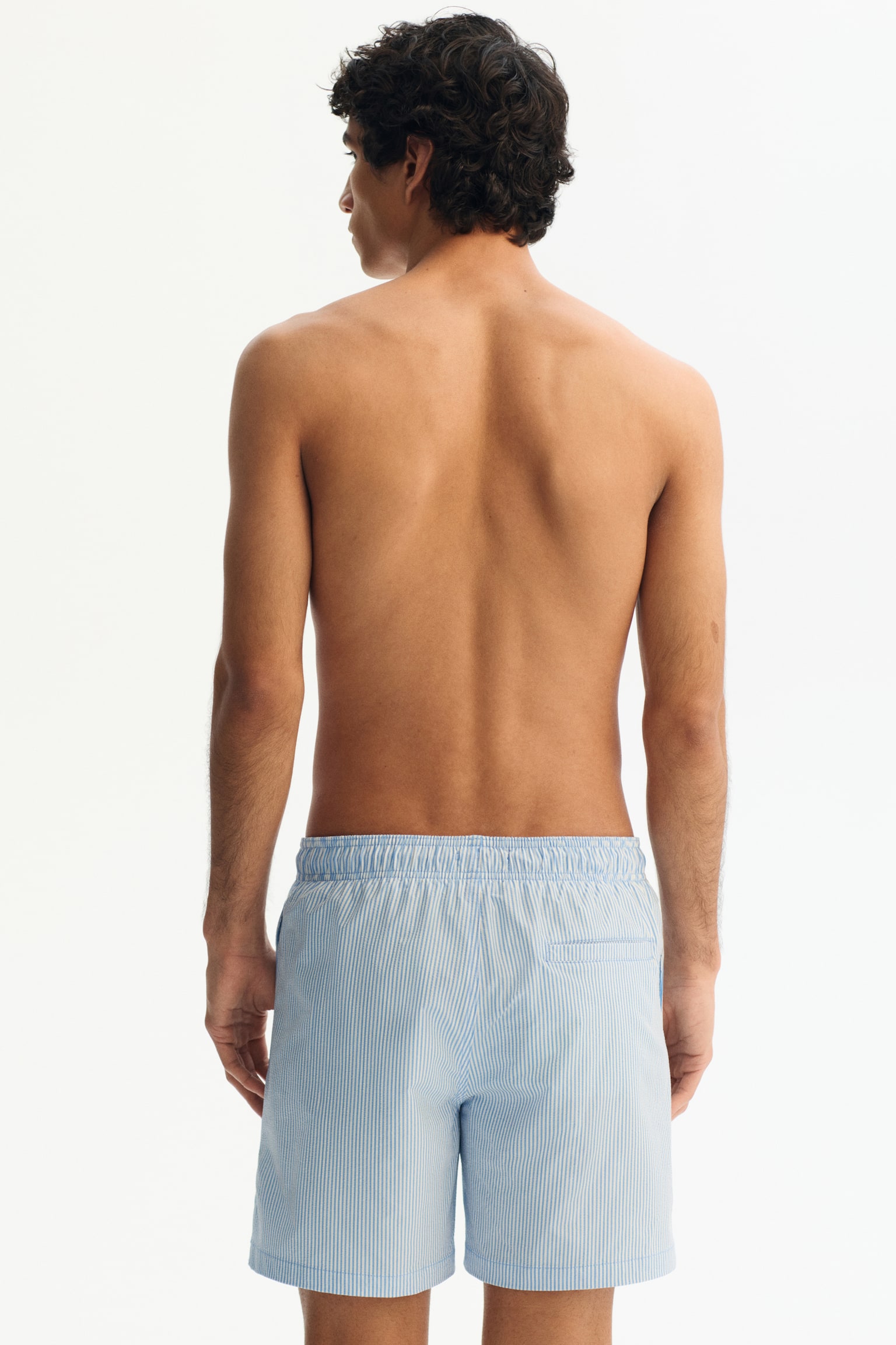 Seersucker swim shorts - Light blue/Striped/Blue/Striped/Orange/Striped/Pink/Striped/Green/Striped/Light yellow/Striped/Dark brown/Striped - 3