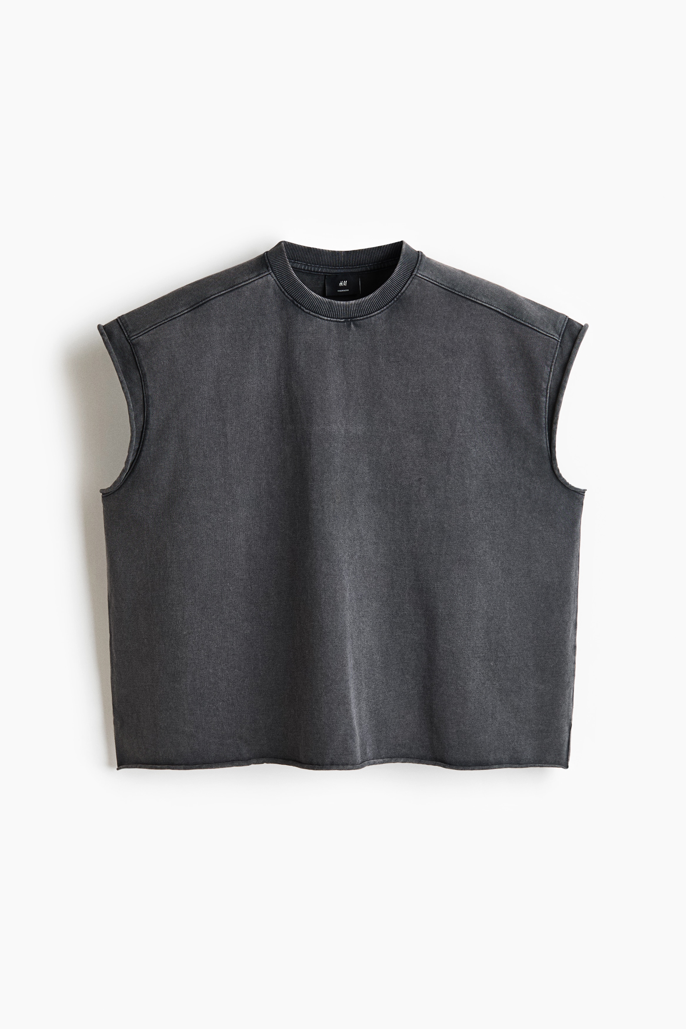 Pudełkowy top bez rękawów Oversized Fit - Ciemnoszary/Ciemnoszary/Jaskrawoniebieski/Jasnozielony/Fioletowy/Biały