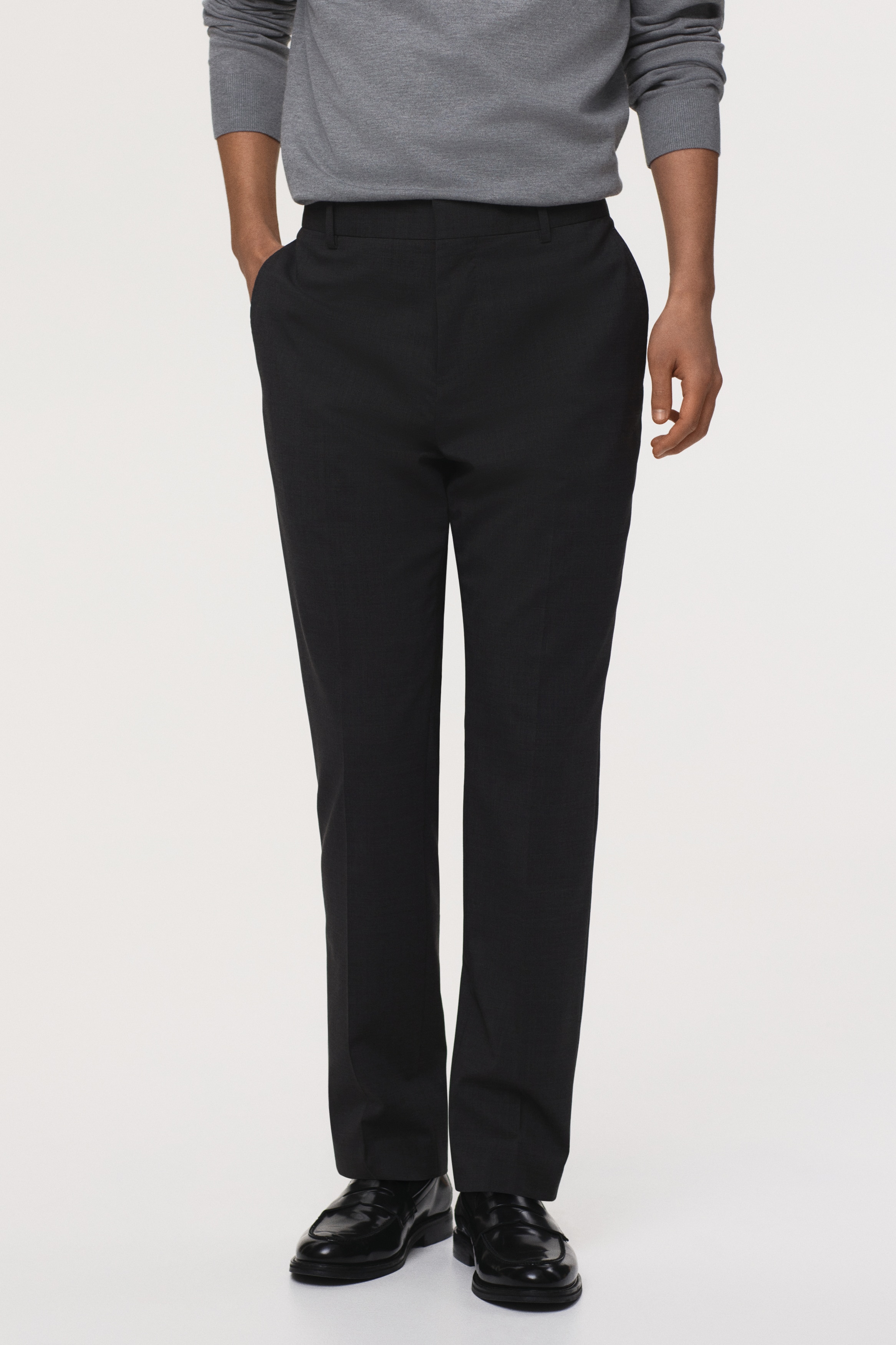 Men's Gray Dress Pants | Plaid, Wool & Suit