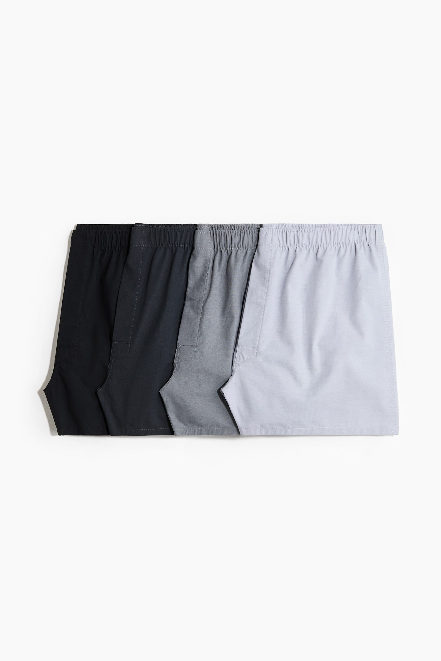 4er-Pack Boxershorts - Grau/Schwarz/Rot/Kariert/Khakigrün/Kariert/Hellgelb/Kariert/Schwarz/Kariert/Schwarz/Grau/Dunkelblau/Kariert/Weinrot/Kariert/Schwarz/Weiss kariert/Hellblau/Dunkelblau/Weiss/Beige/Dunkles Khakigrün/Dunkeltürkis/Kariert/Dunkelgrau/Kariert/Marineblau/Gestreift