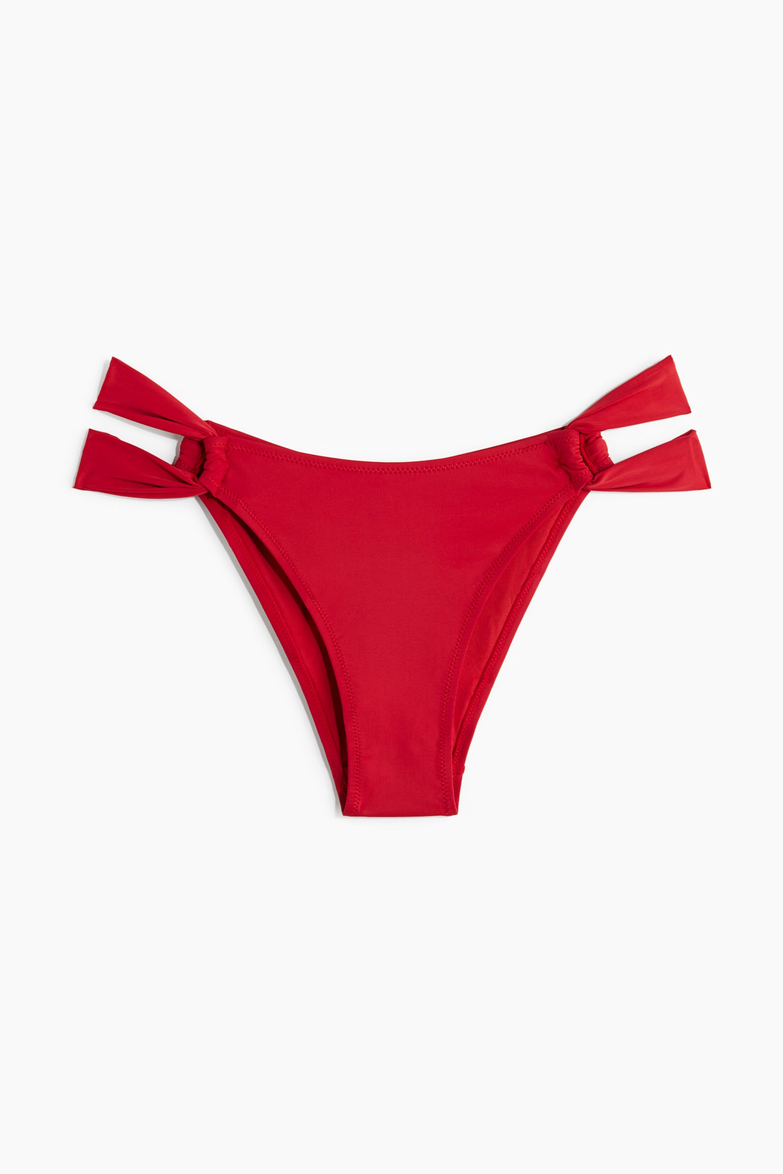 Tanga bikini bottoms - Red/Black - 2