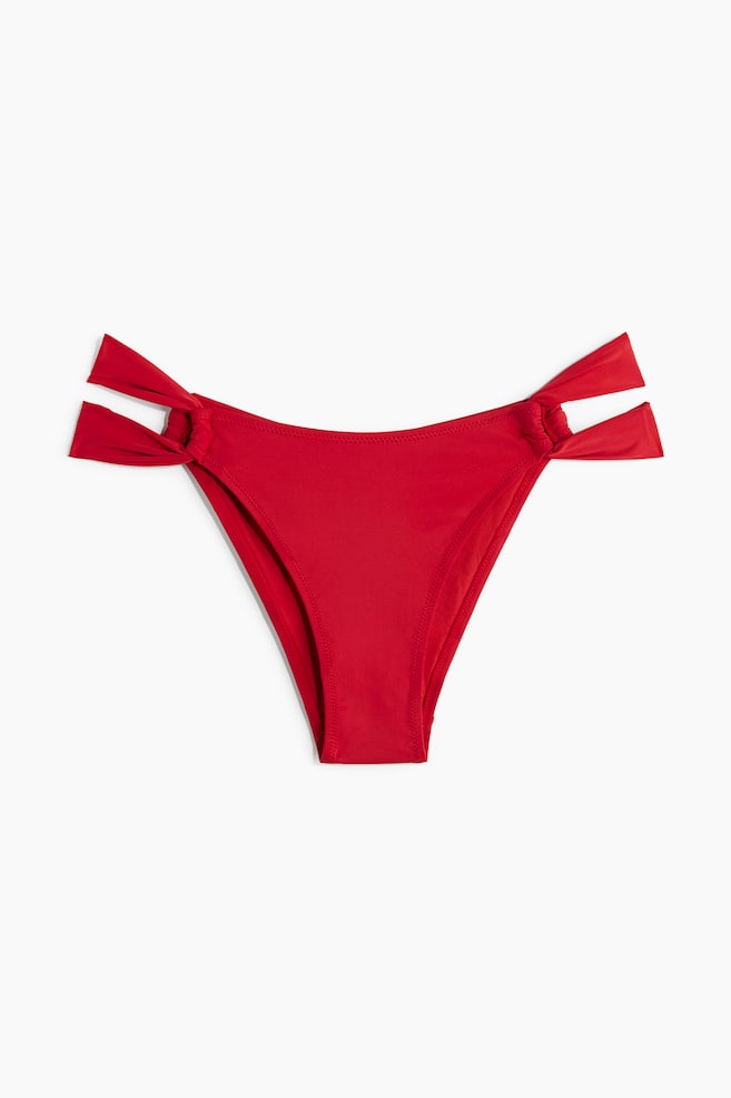 Tanga bikini bottoms - Red/White - 1