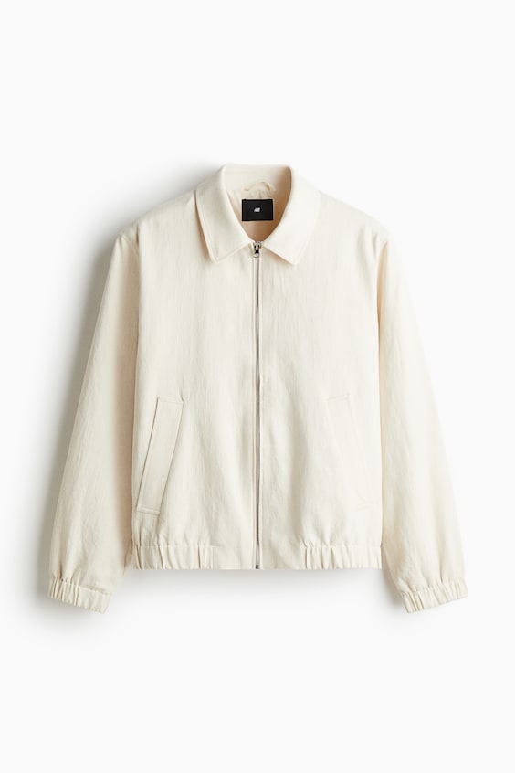 Мужские куртки H&M Regular-Fit Linen-Blend Jacket