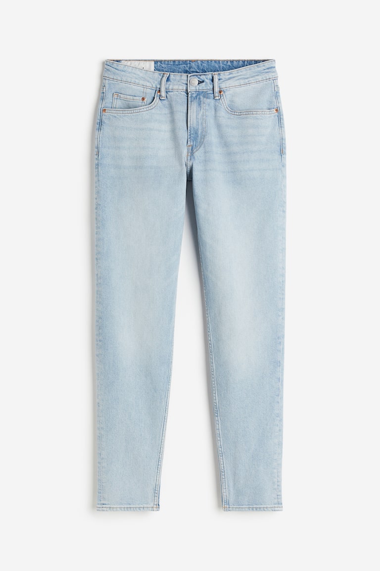 Jeans Noir Coupe Tapered Regular H&M - Taille M - État Très Bon - Femme