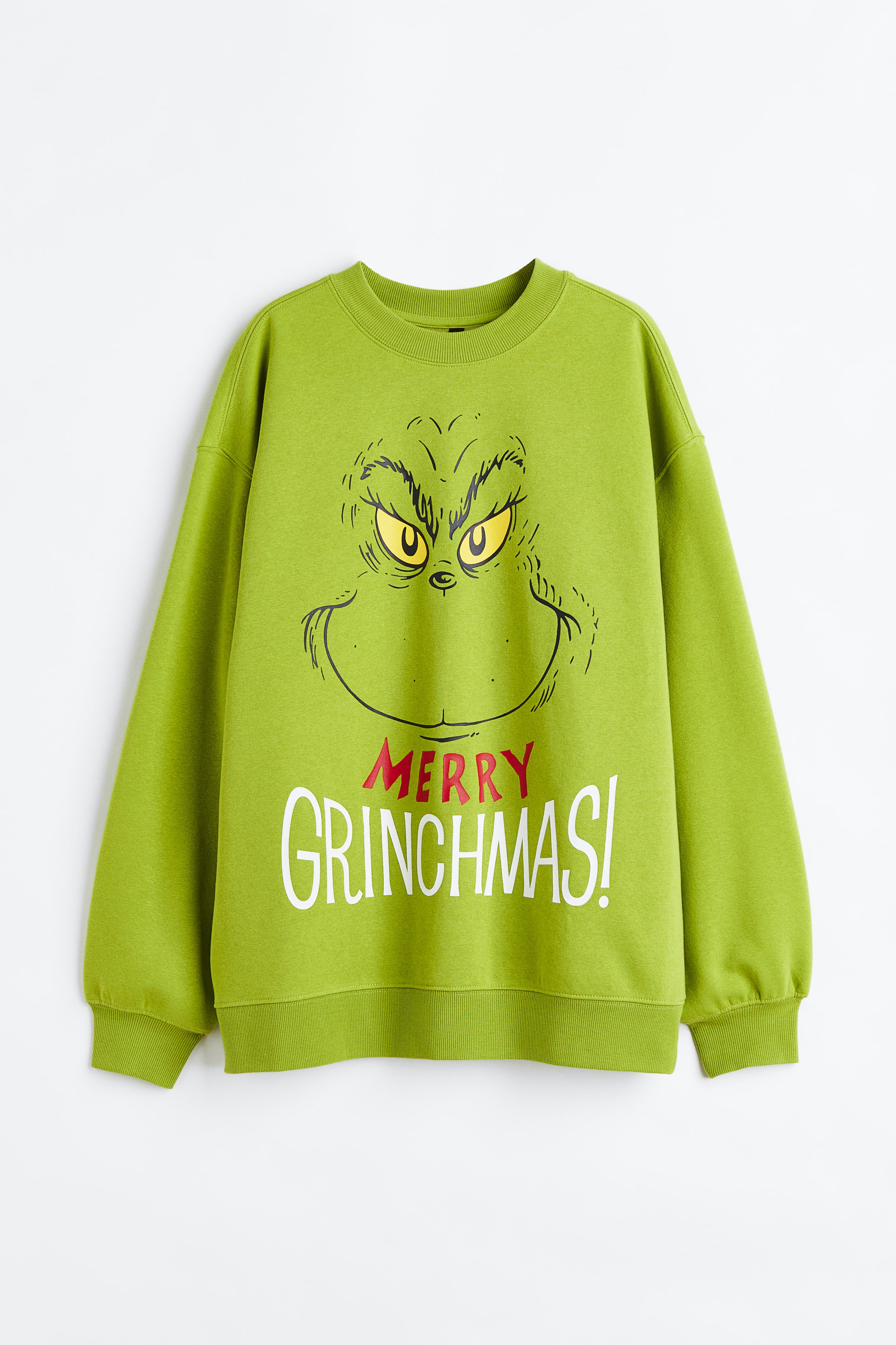 拡大画像を表示: プリントスウェットシャツ - グリーン／グリンチ - レディース | H&M JP 1