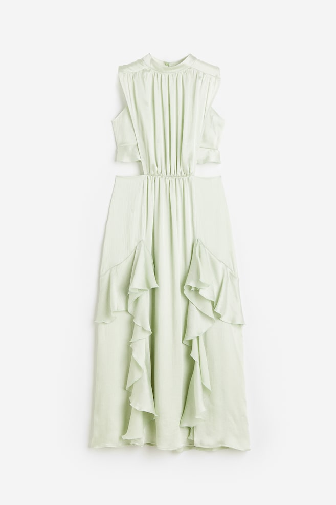 H&M floral green dress (L) main image 1