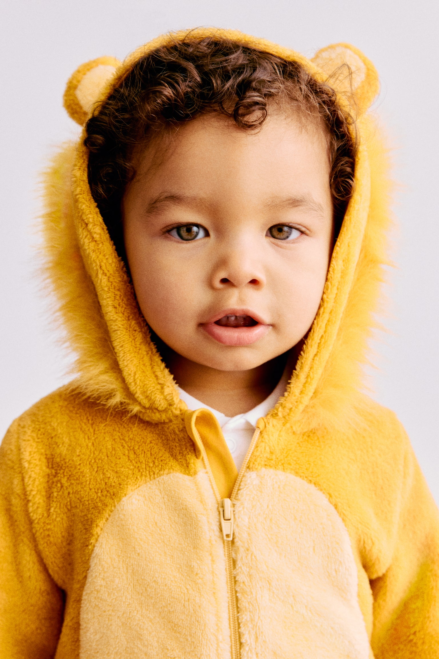 Fancy dress costume - Yellow/Lion/Green/Crocodile/Yellow/Lion/Grey/Koala/Light grey/Wolf/Green/Dinosaur/White/Unicorn/Beige/Leopard print - 1