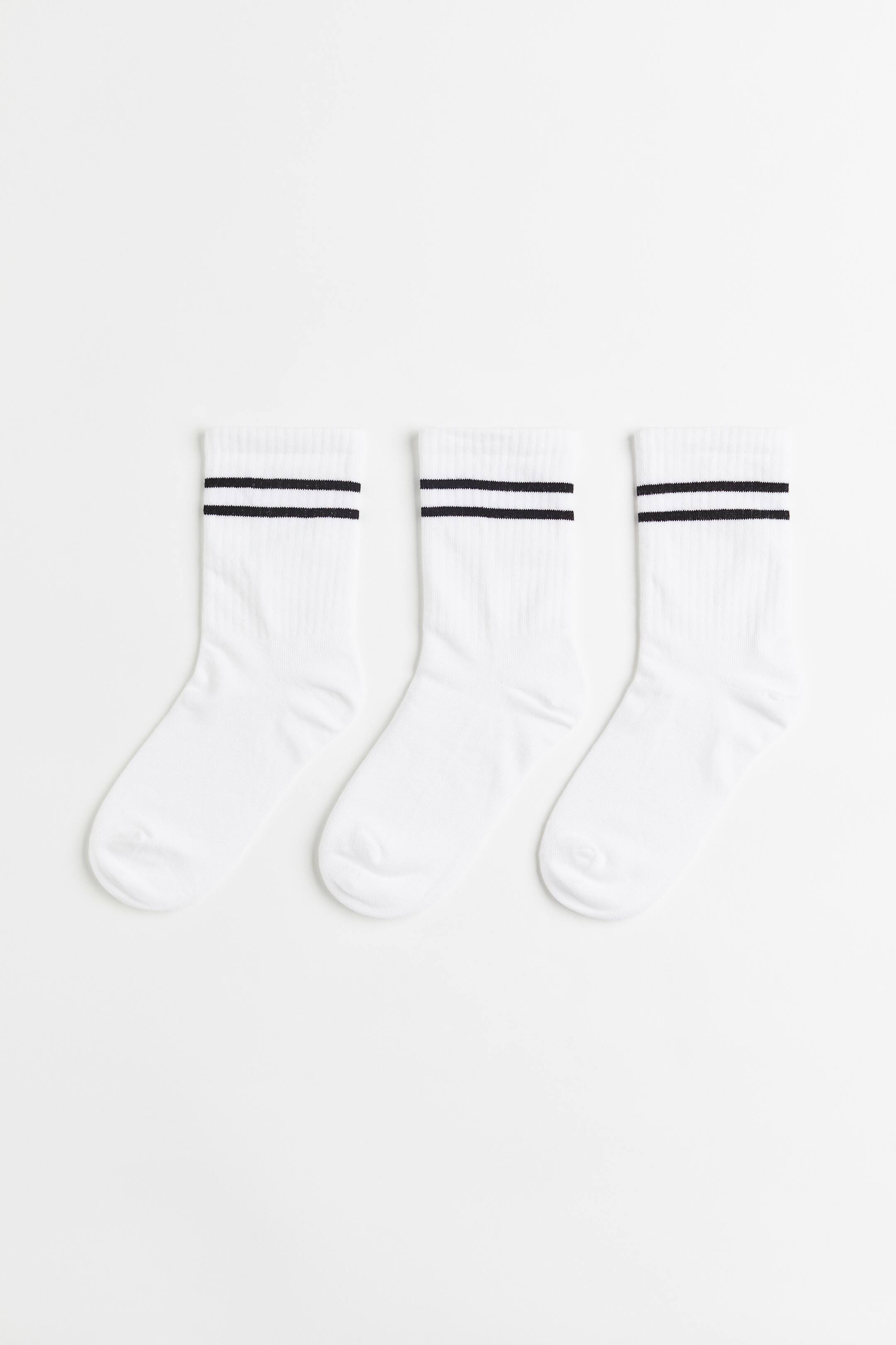 查看大圖: 3雙入運動襪 - 白色 - Ladies | H&M 1