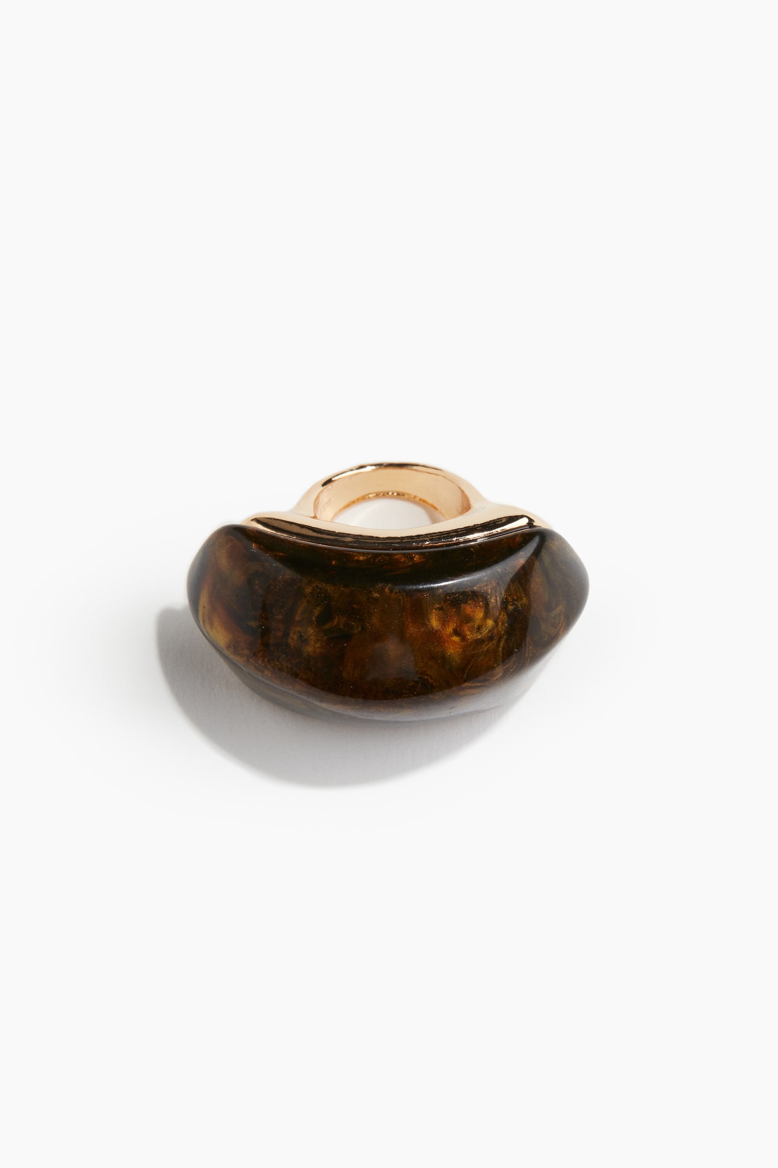 Statement ring - Dark brown - 1