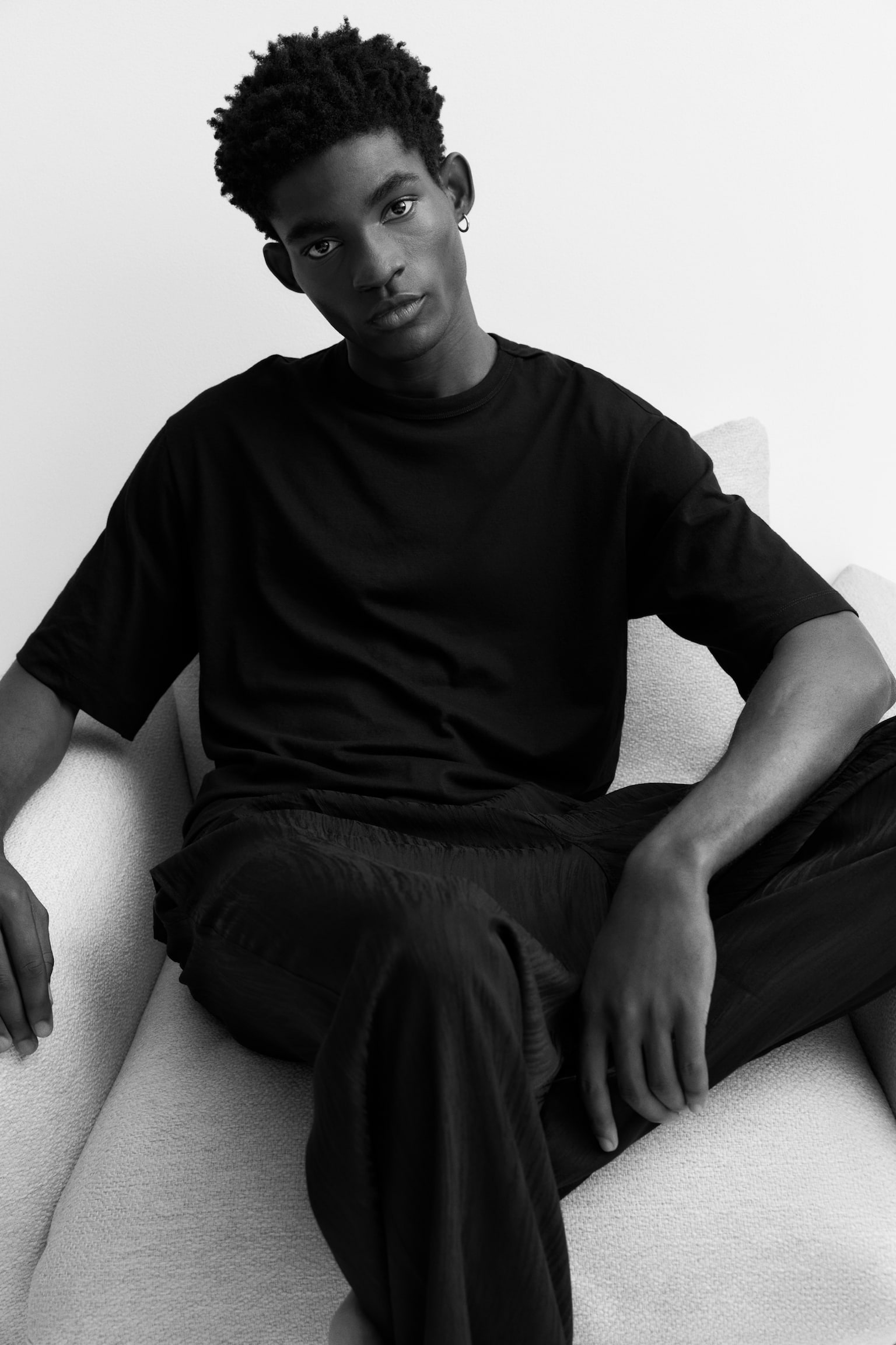 Relaxed Fit Pyjamas - Black - 5