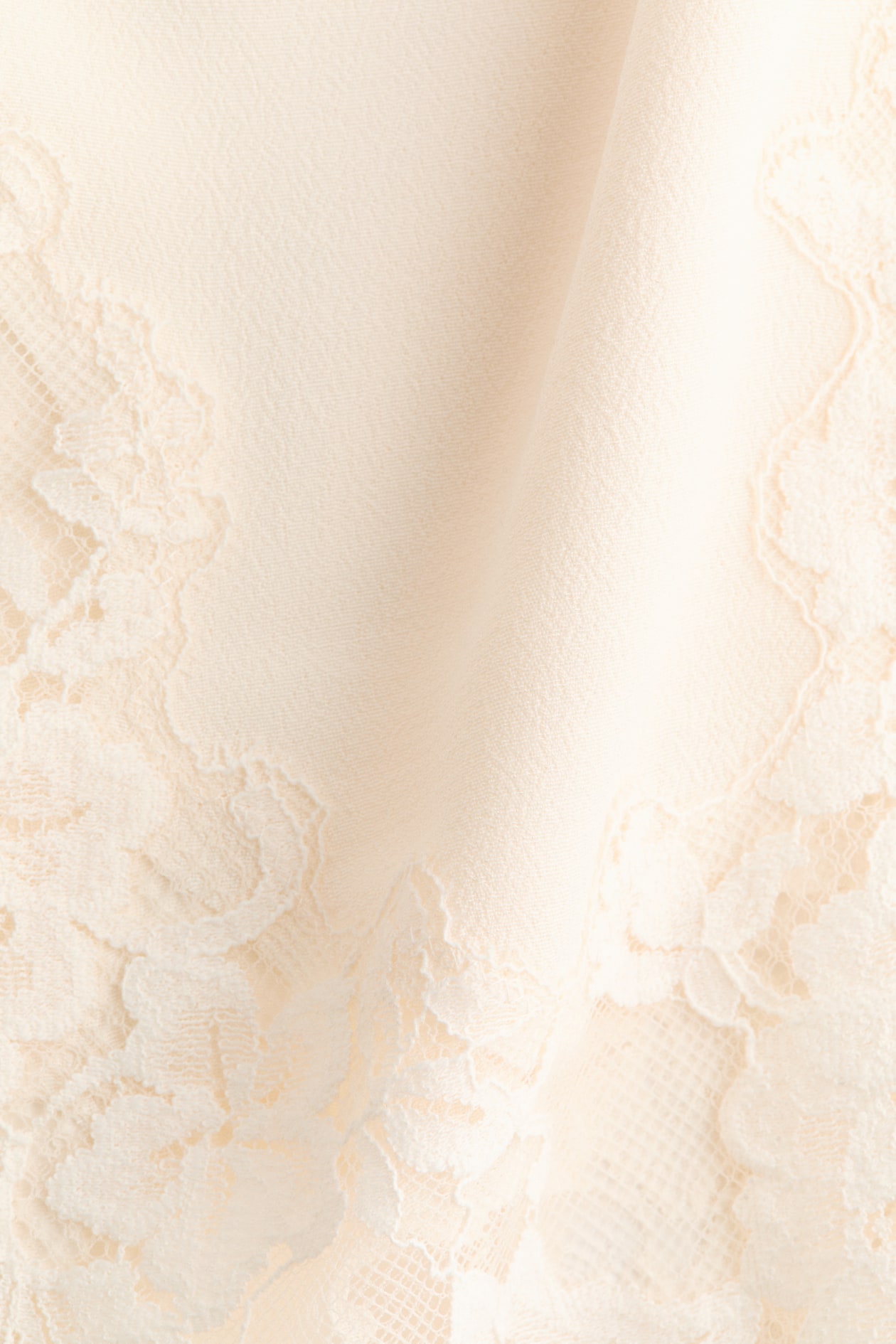 Lace-Trimmed Viscose Skirt - image 3
