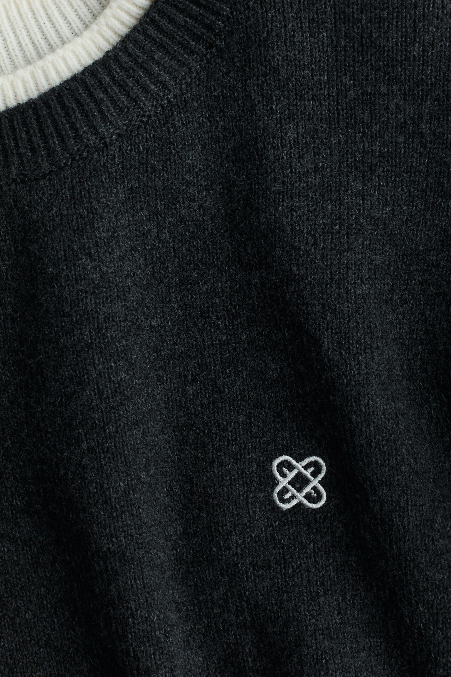 Layered-look jumper - 다크 그레이/라이트 그레이 - 6