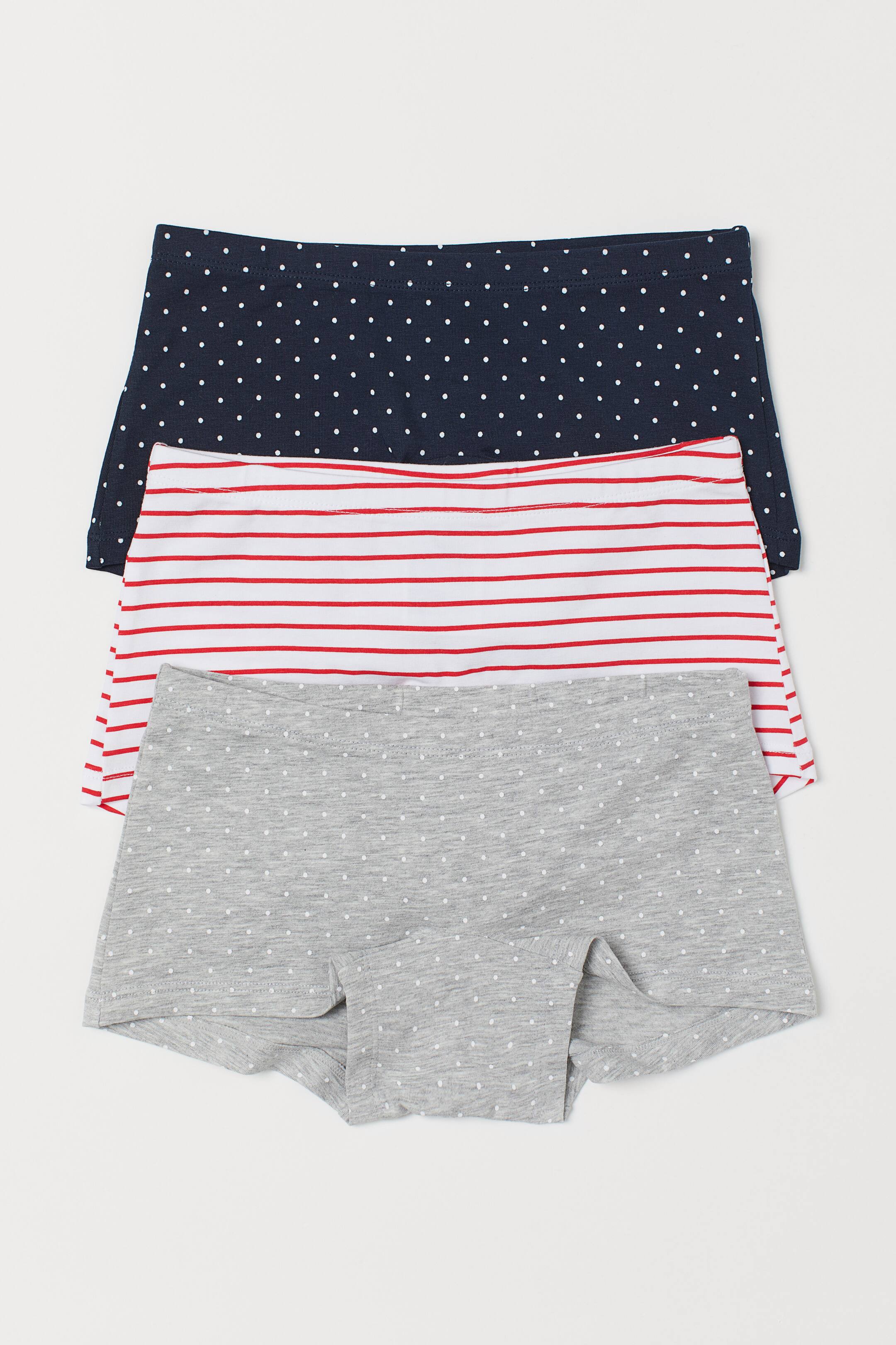 Größeres Bild ansehen: 3er-Pack Boxerslips - Dunkelblau/Gepunktet - Kids | H&M DE 1