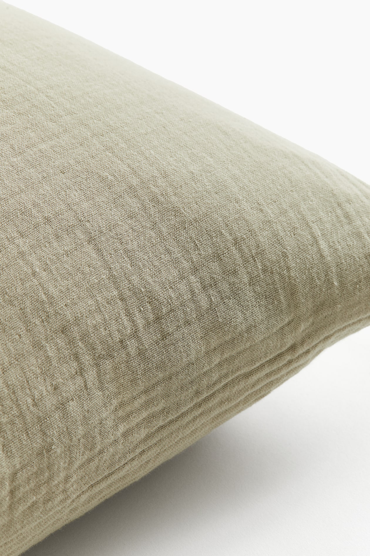 Light dusty green Cotton Muslin Pillowcase at H&M Home | H&M US