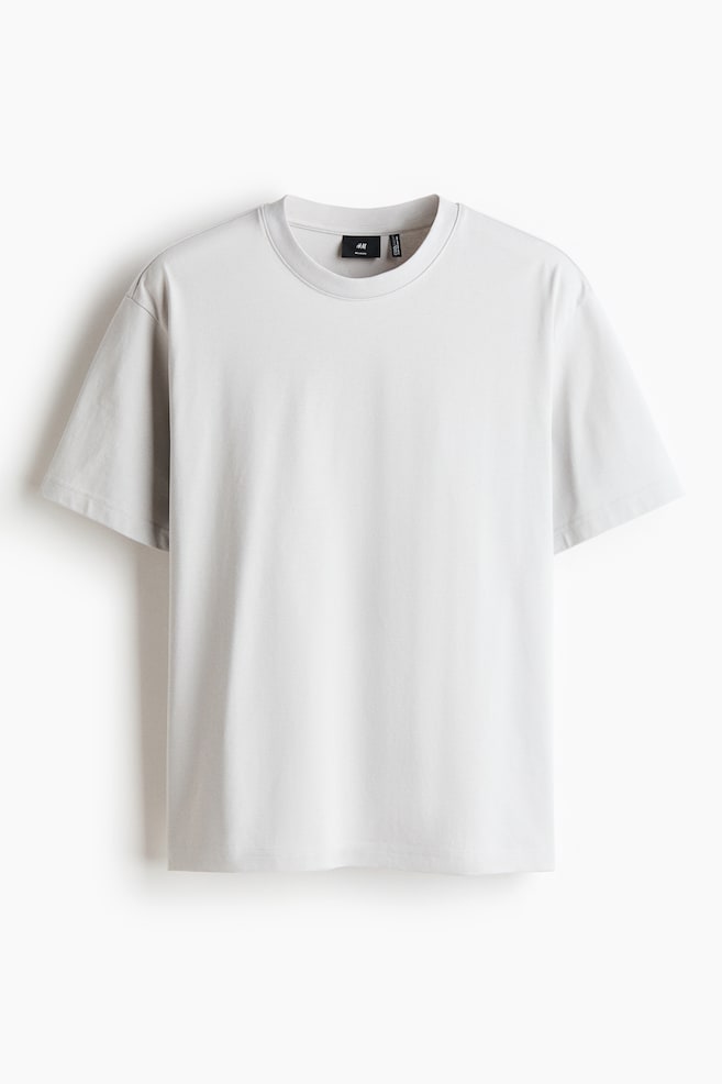 COOLMAX® T-Shirt in Relaxed Fit - Hellgraumeliert/Dunkelgrau/Schwarz/Weiss/Helllila/Blaugrün - 1