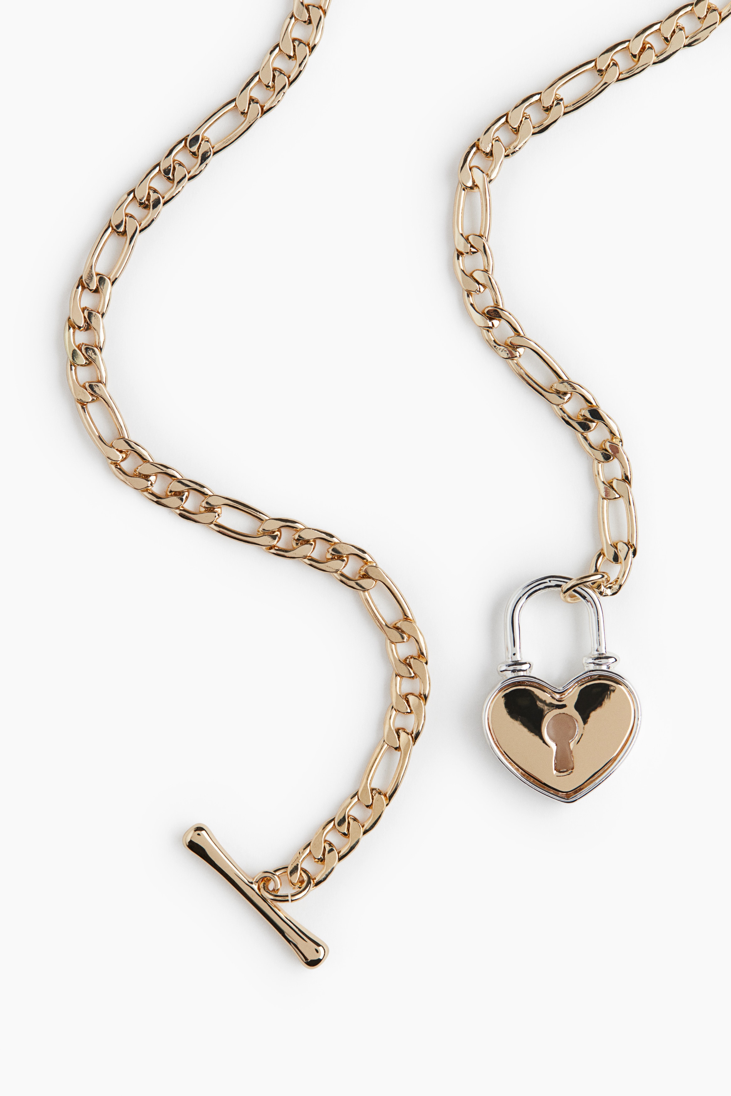 Collier Chaîne Punk Gothique WEITING - Pendentif Cadenas, Style Alternatif, Pour Femmes Et Hommes (couleur Or) - 6