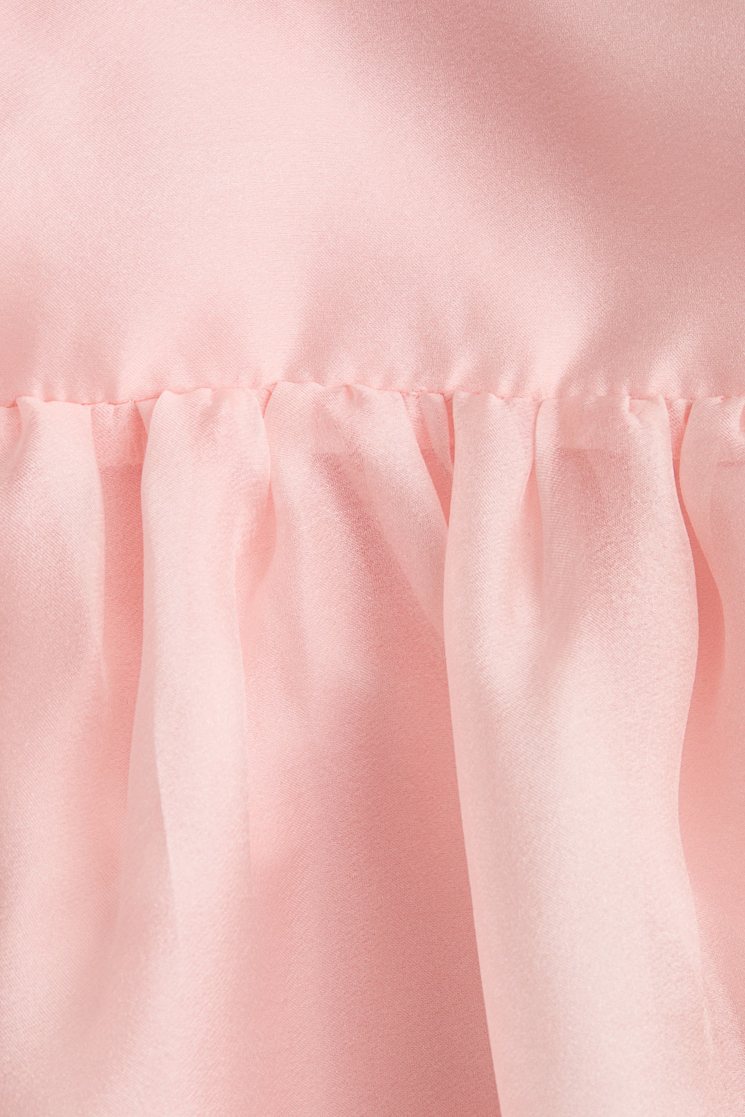 サテンワンピース - ライトピンク/ホワイト - 2