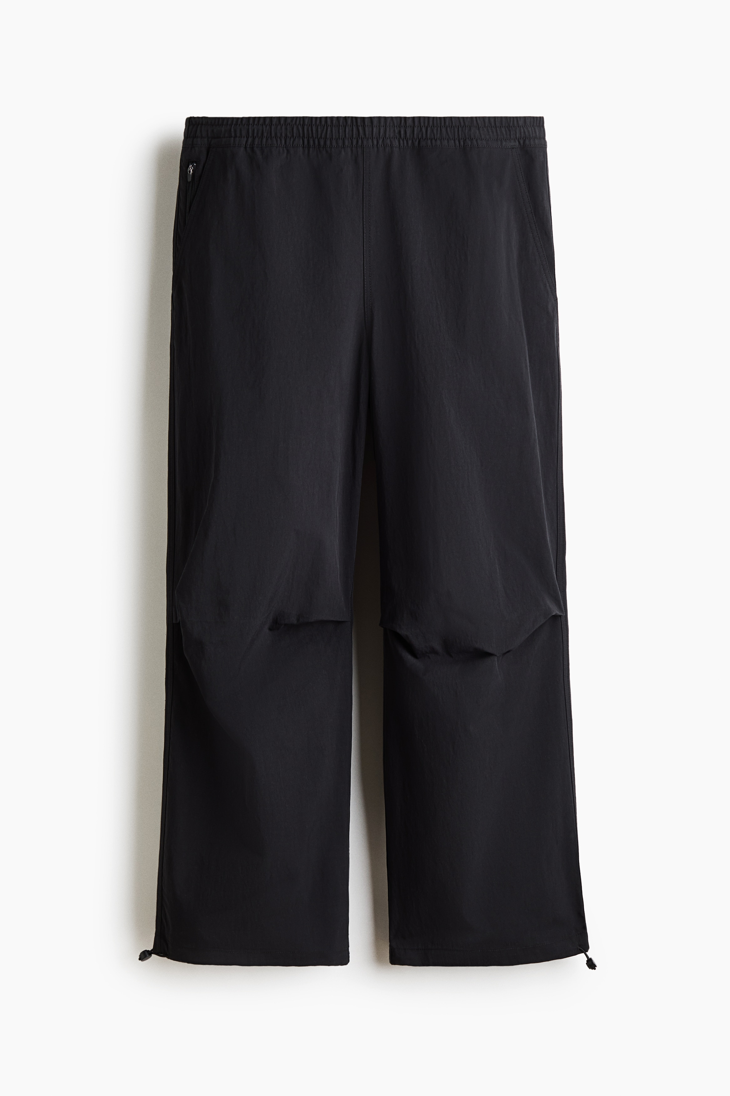 Quần dài parachute - Màu đen/Màu xám đậm