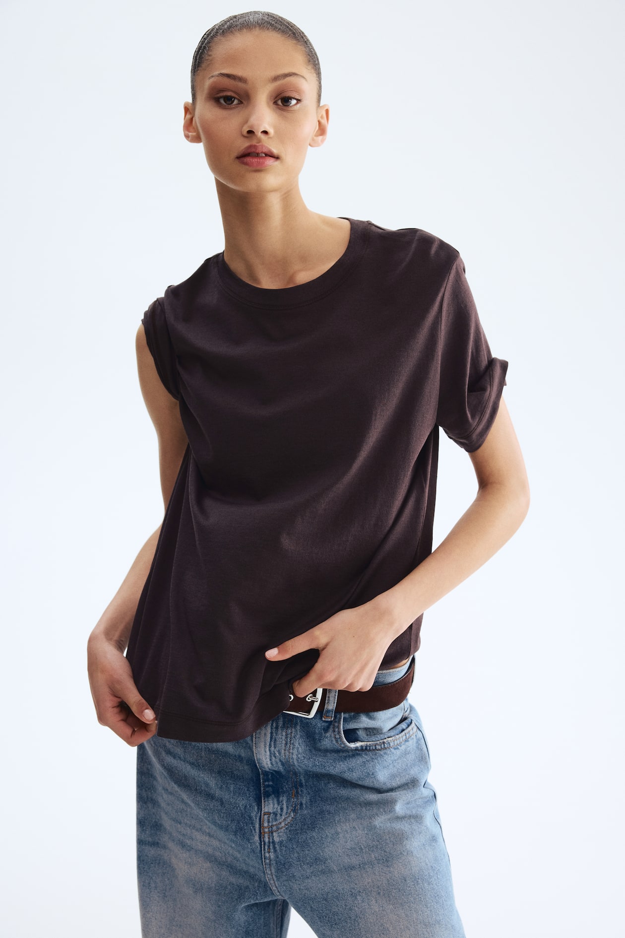 Silk-Blend T-Shirt - image 3