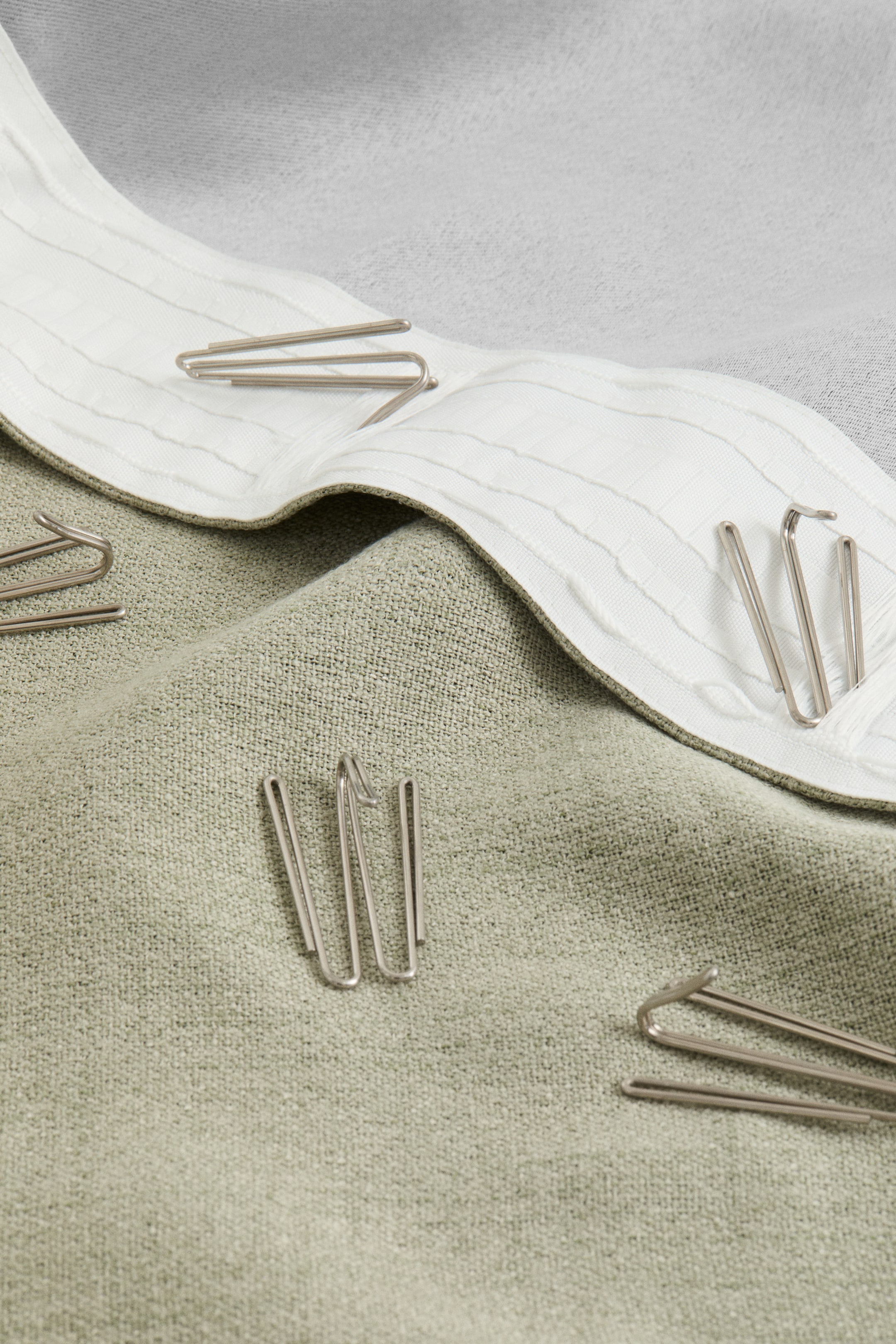 View larger image: 1-pack long and wide blackout curtain length - Sage green - Home All | H&M IN 4