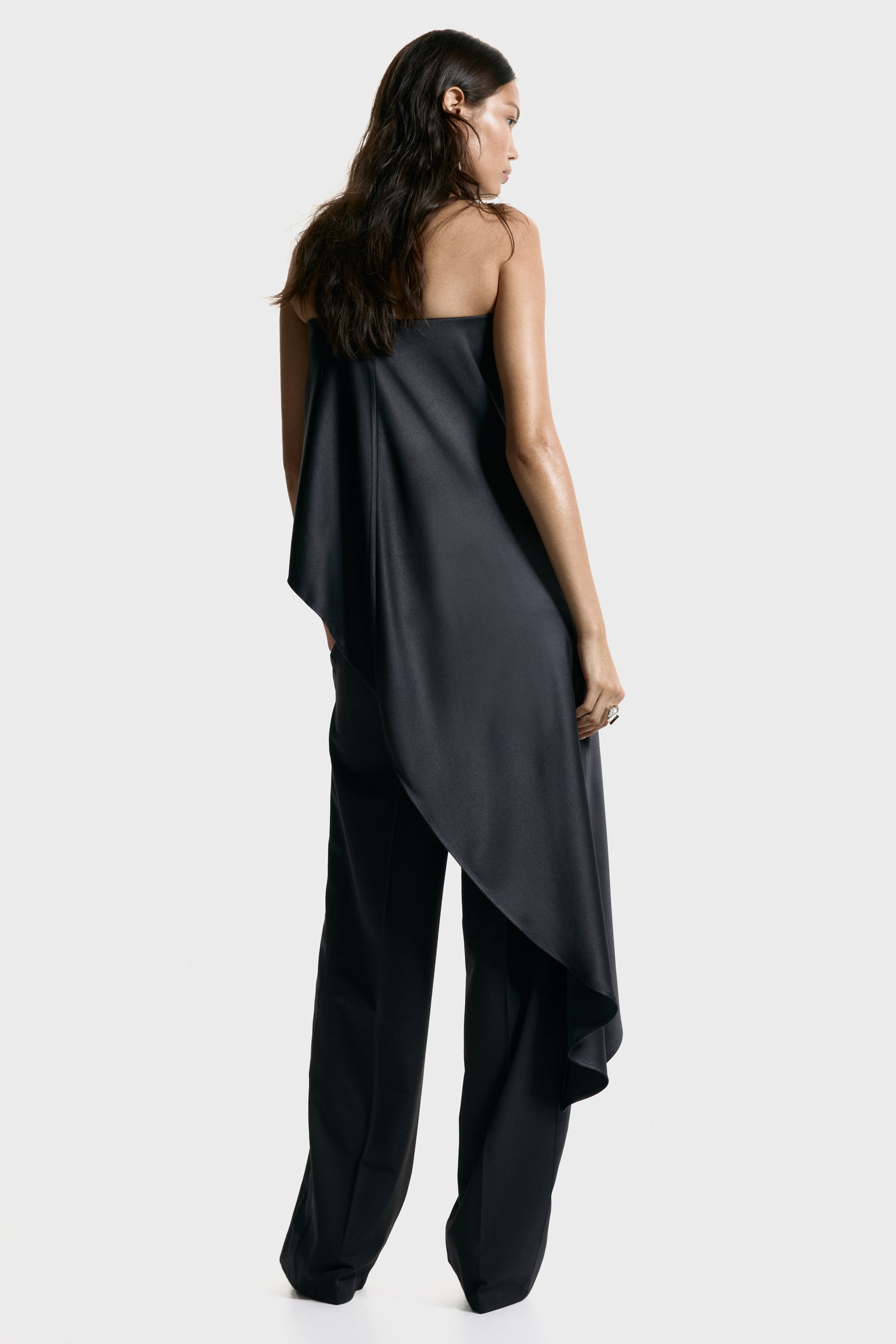 Grotere afbeelding bekijken: Satin bandeau top - Zwart - DAMES | H&M BE 5