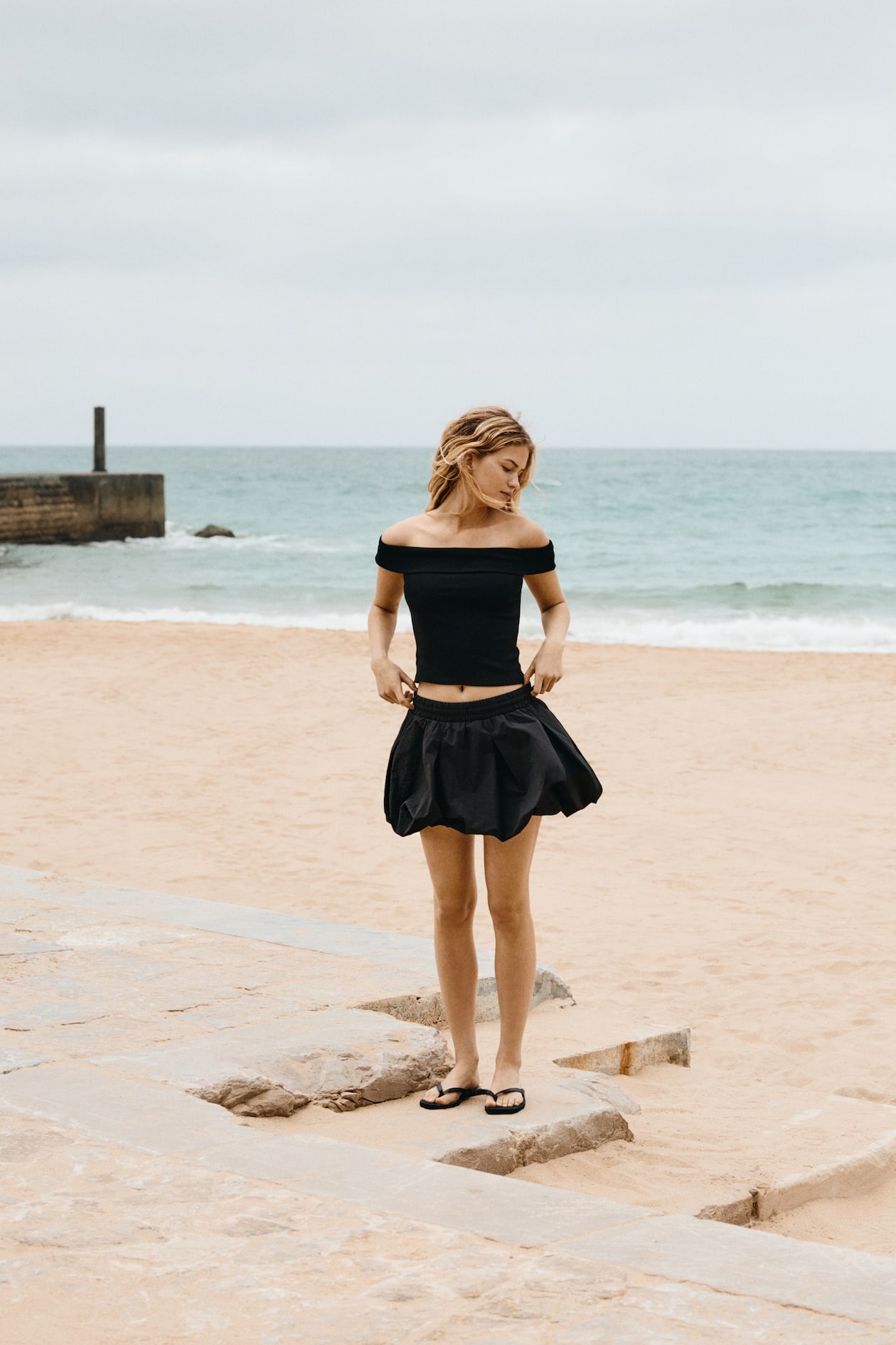 Ribbed Off-the-Shoulder Top - image 4