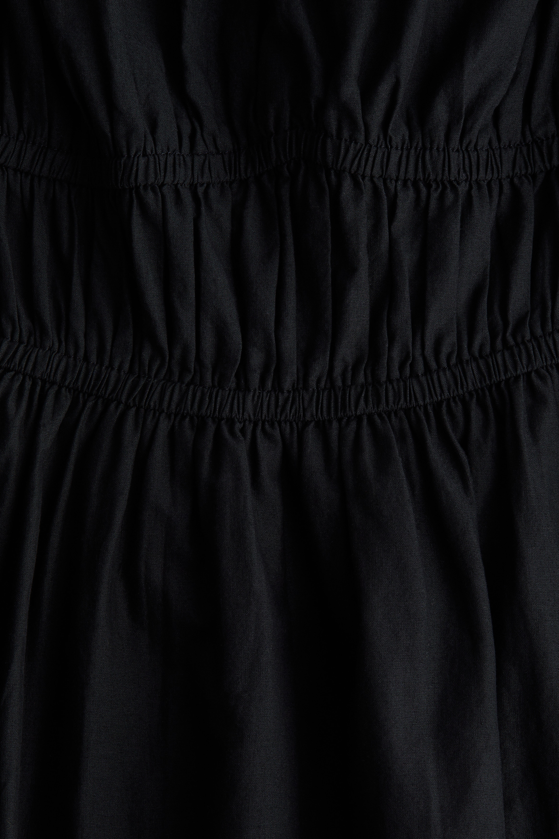 Bubble-hem cotton dress
