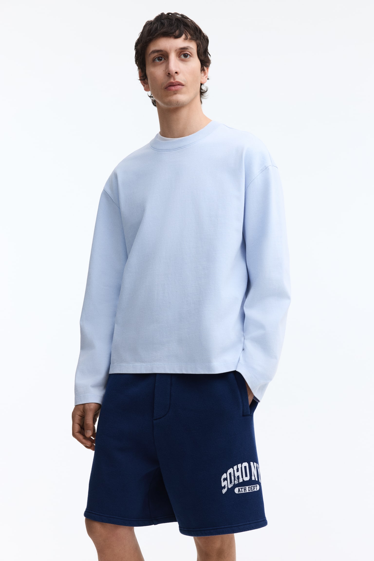 Shorts Relaxed Fit - Azul marino/SoHo NYC/Gris jaspeado claro/SoHo NYC - 2