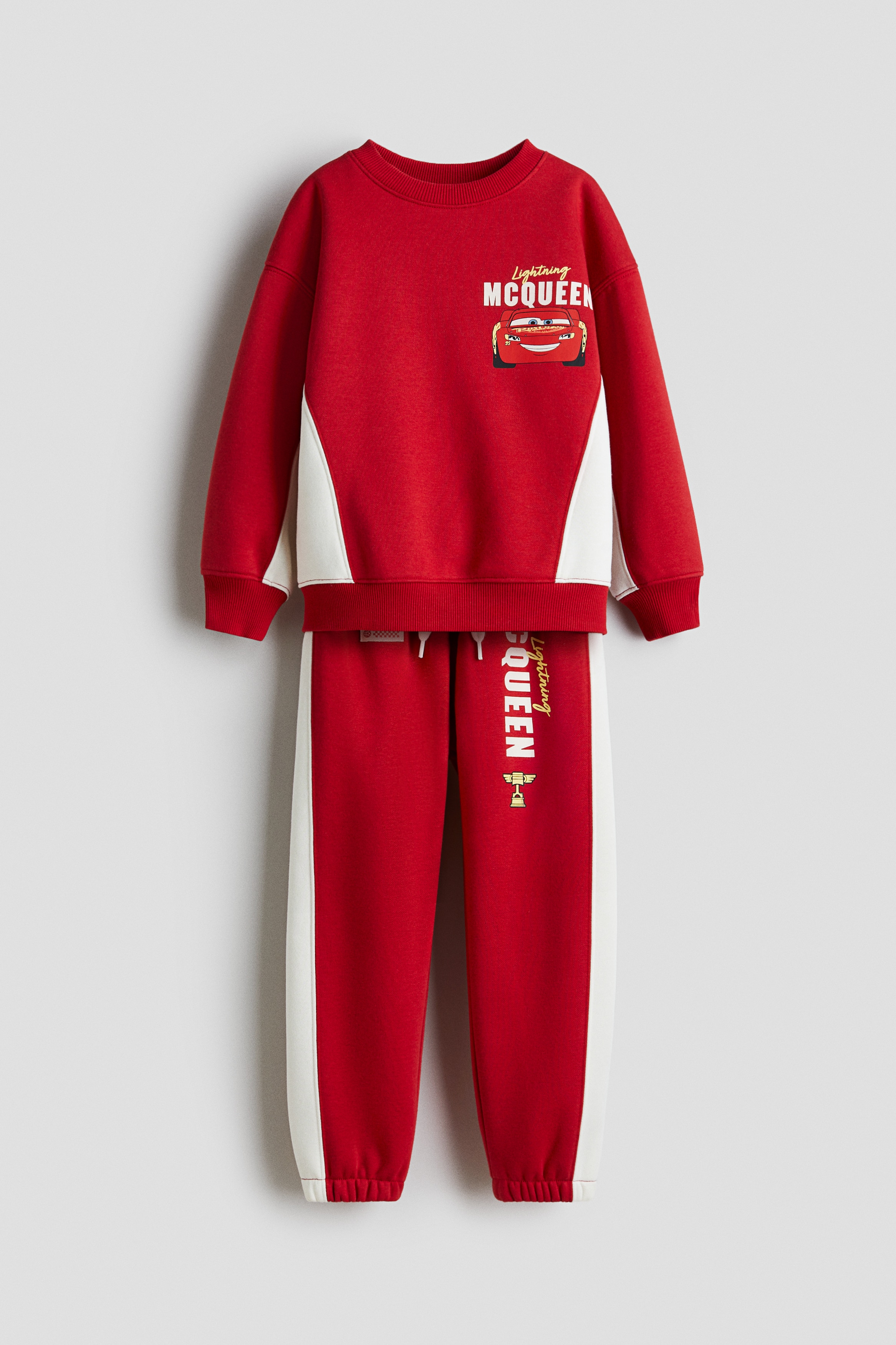 Σετ 2 τεμαχίων από ύφασμα φούτερ - Κόκκινο/Cars/Γκρι/Los Angeles Lakers