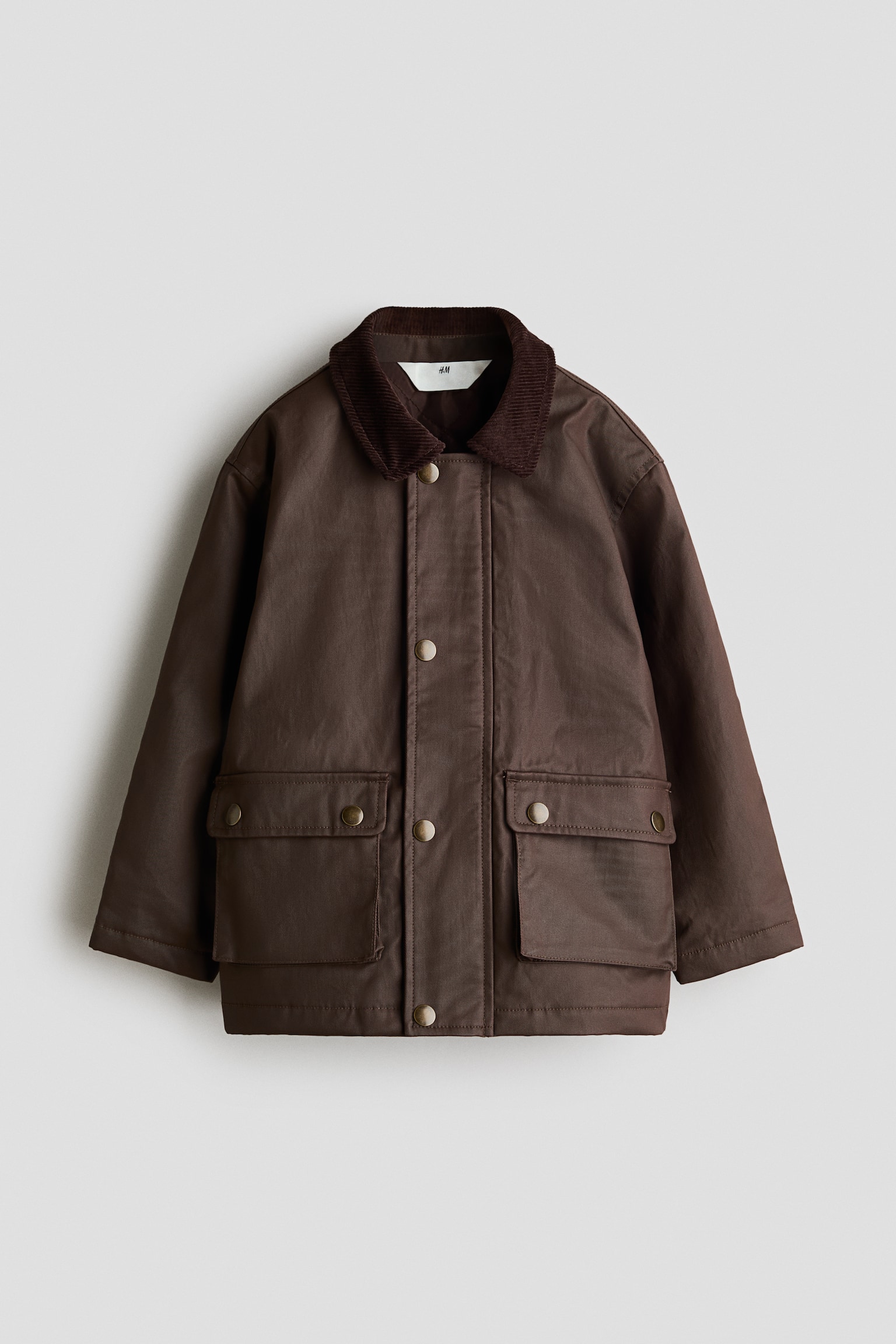 Gewaxt twill jack - Donkerbruin