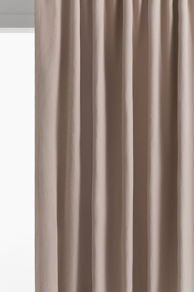 2-pack extra-long blackout curtain lengths - Greige/Beige - 1
