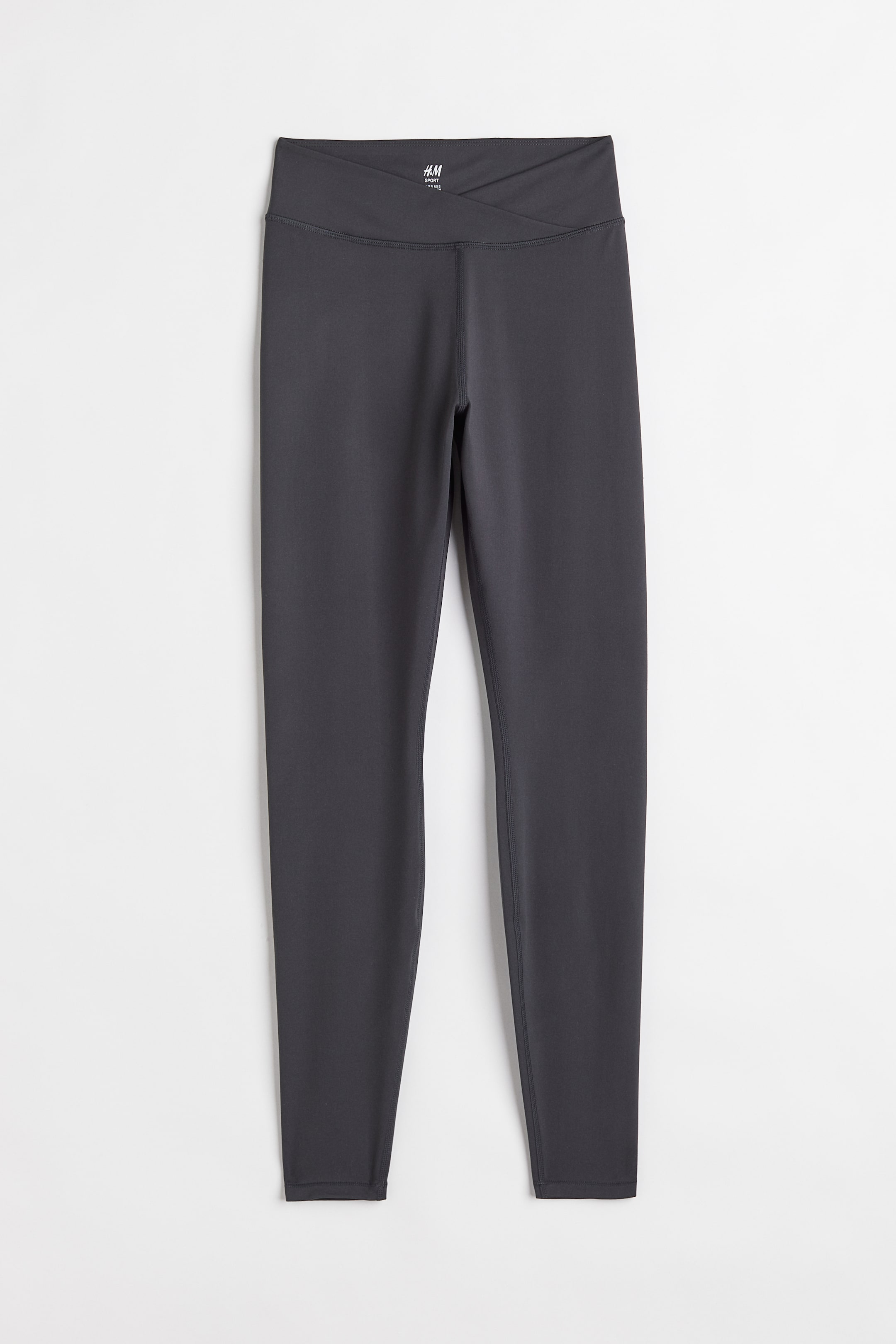 הצגת תמונה גדולה יותר: מכנסי טייץ ספורט Super Soft - Dark grey - Ladies | H&M IL 1